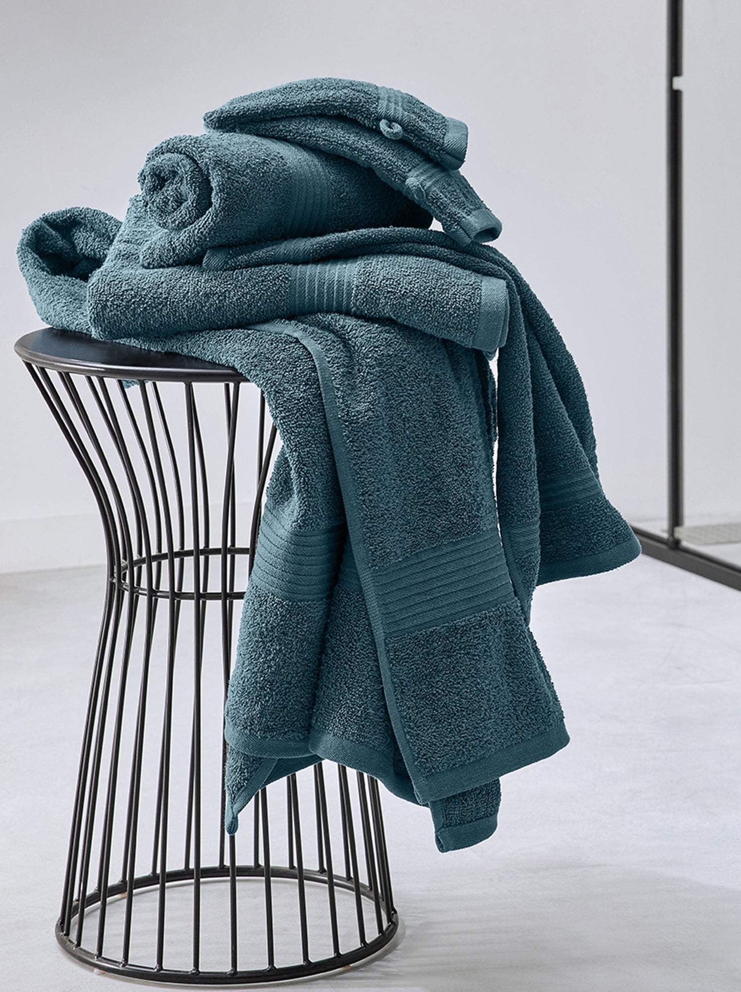 Maxi drap de bain 90 x 150 cm - Bleu vert