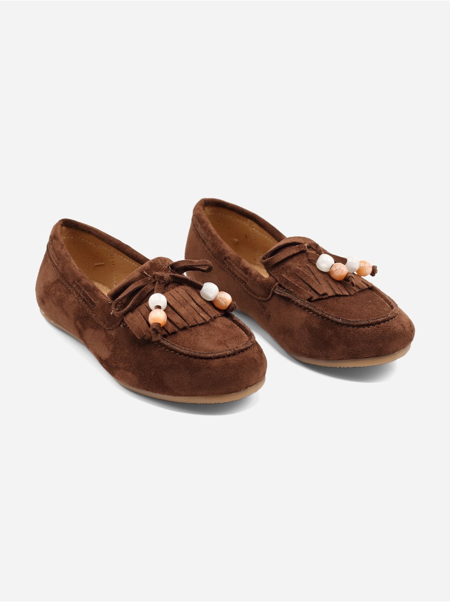 Mocassins à franges - Marron