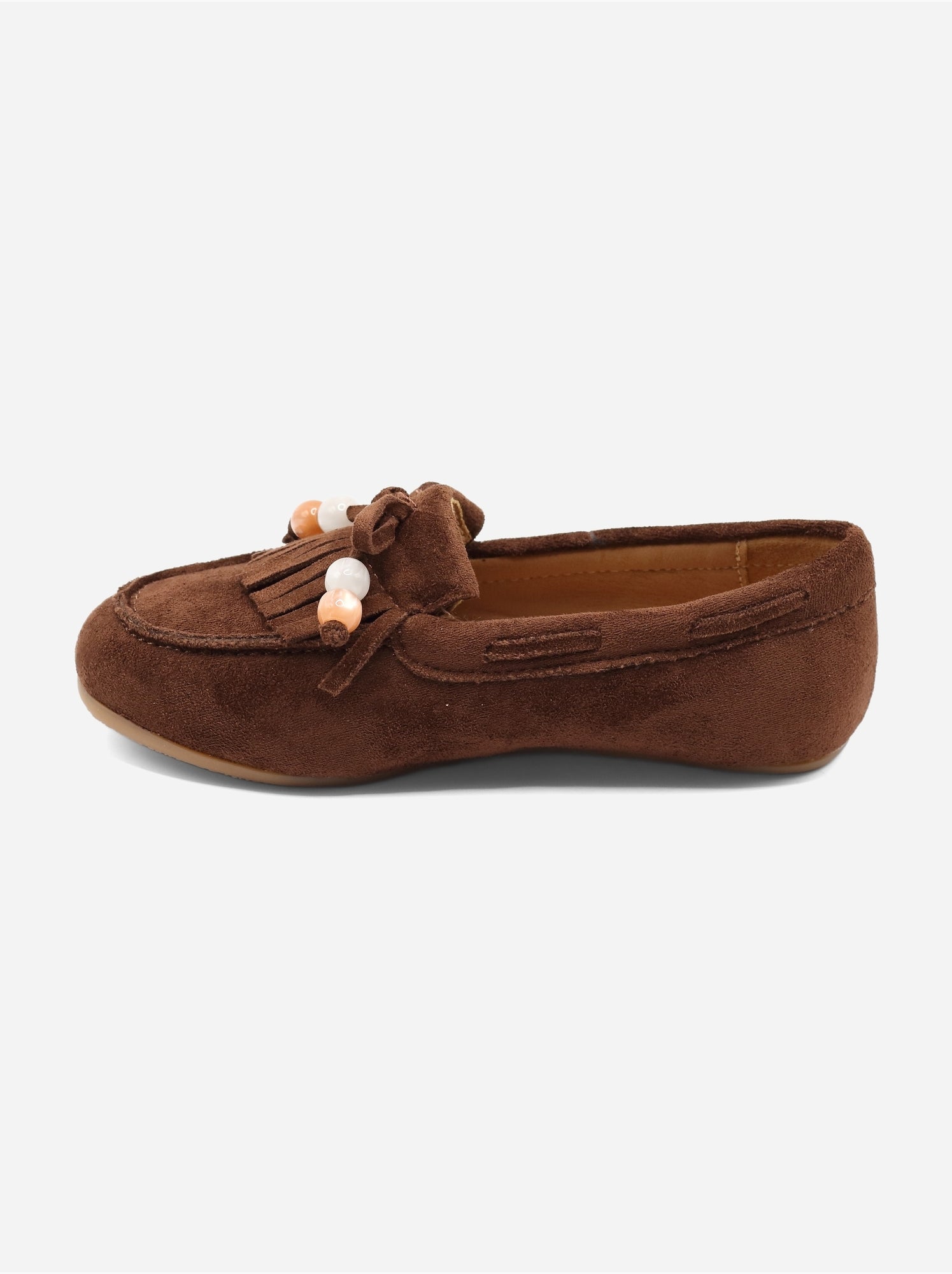 Mocassins à franges - Marron