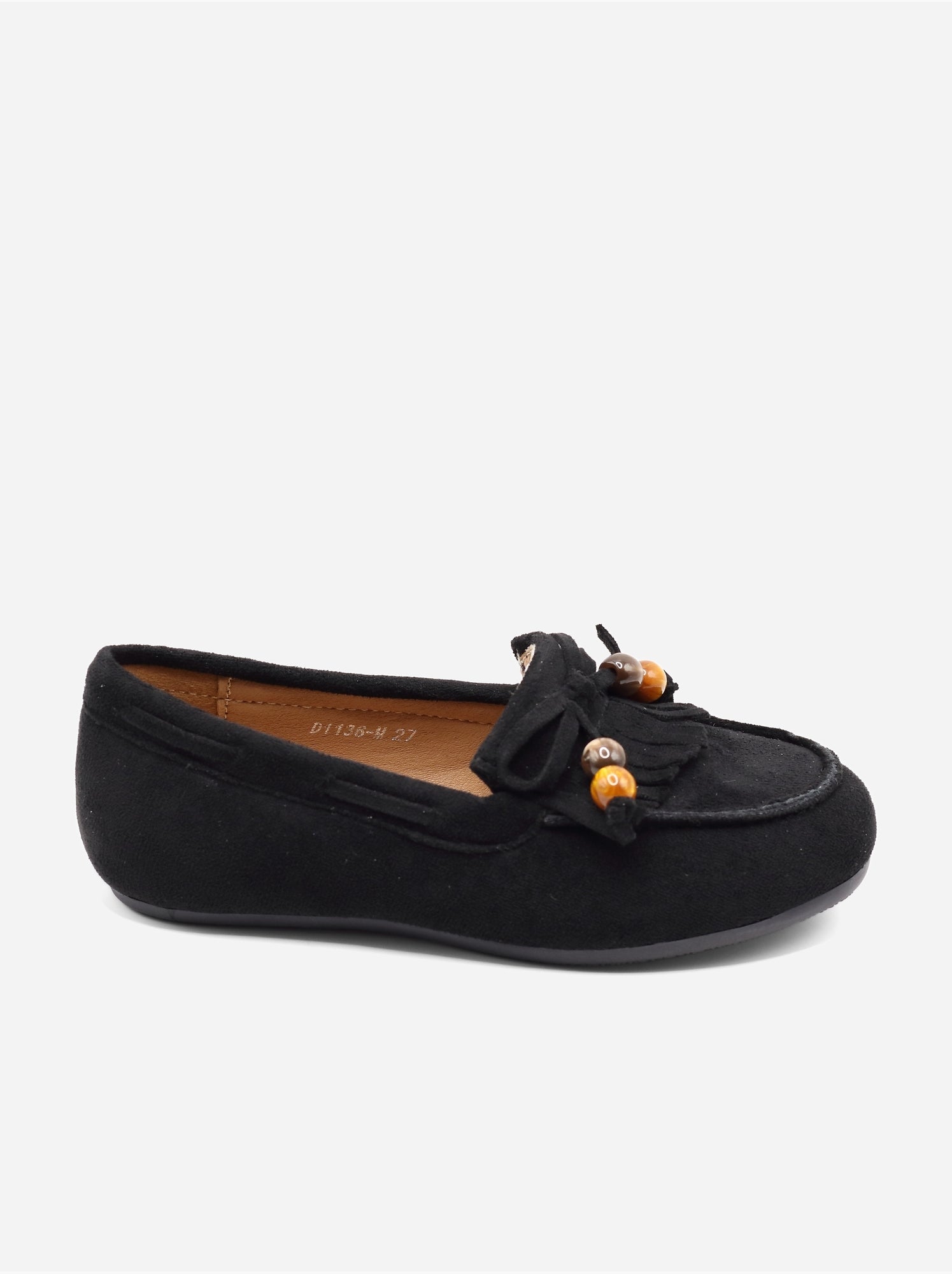 Mocassins à franges - Noir