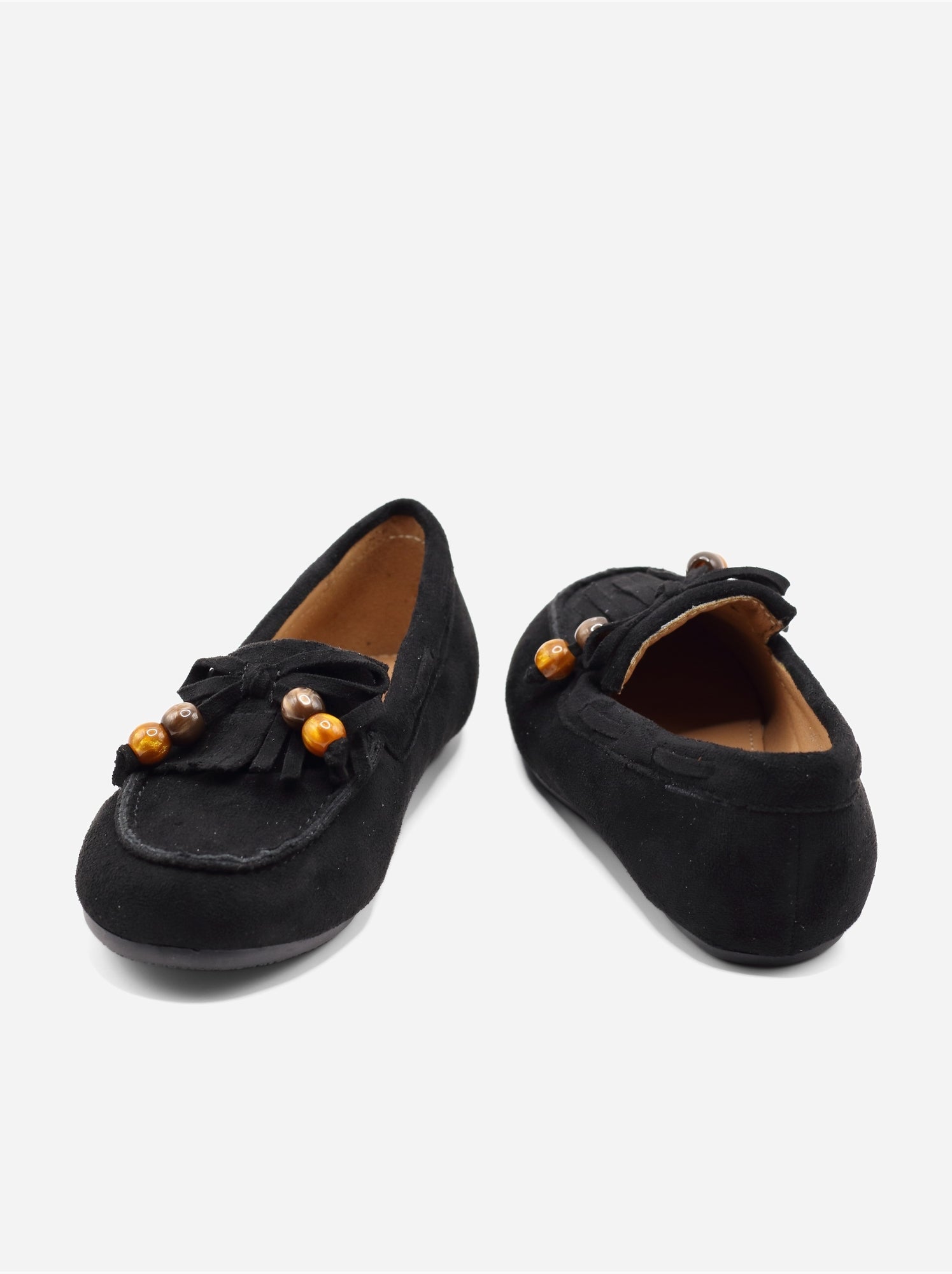 Mocassins à franges - Noir