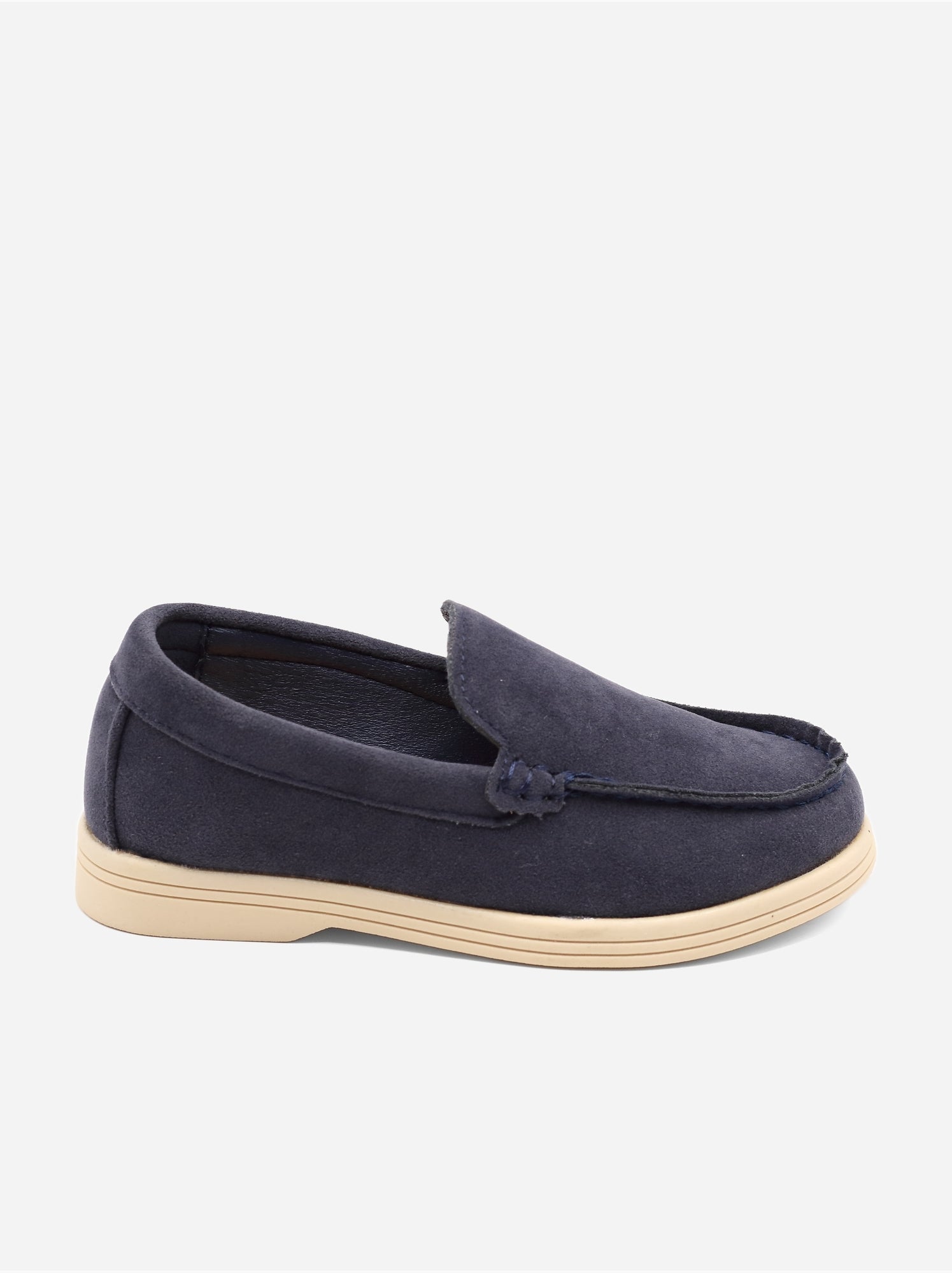 Mocassins effet daim - Bleu foncé