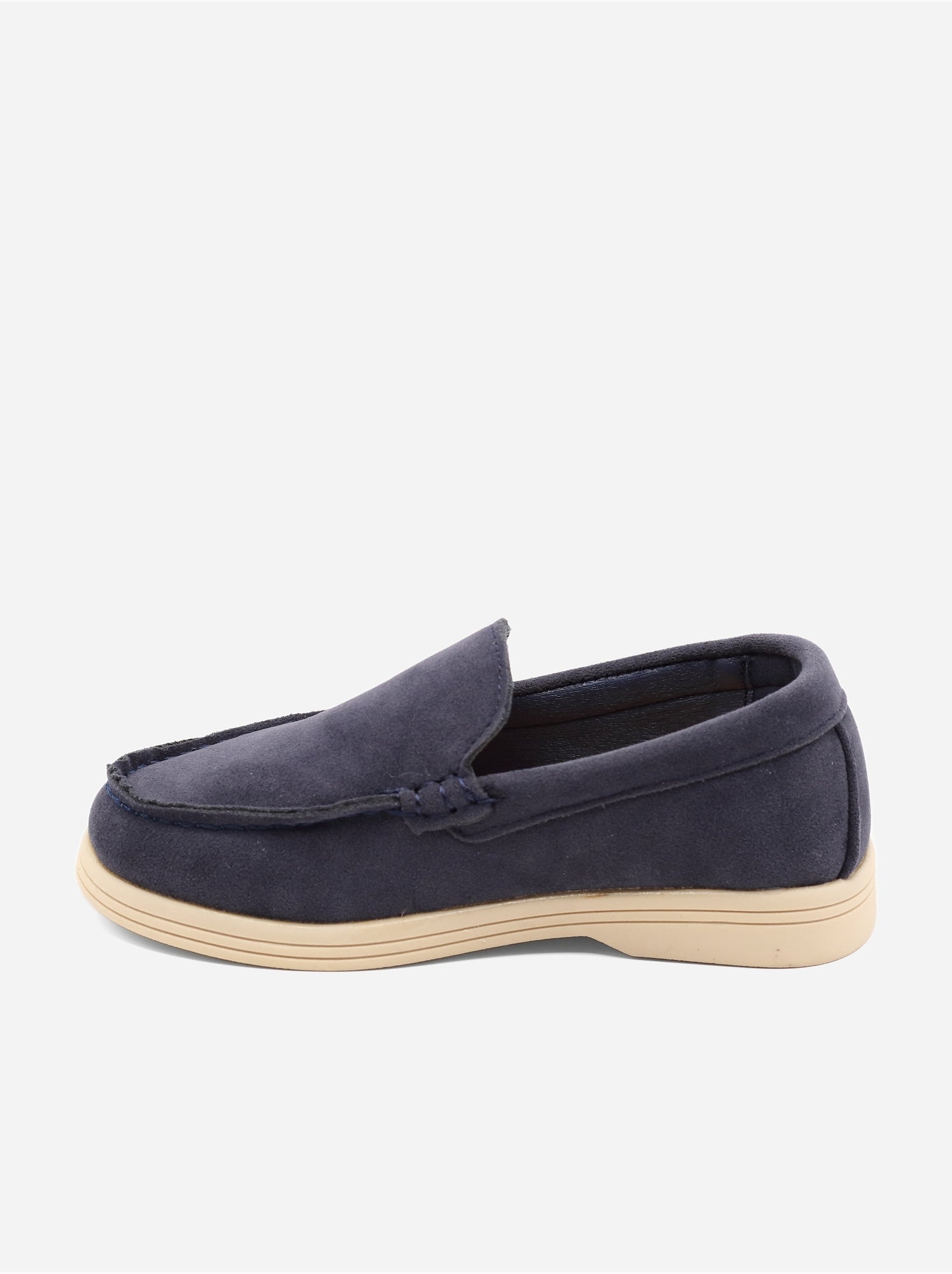 Mocassins effet daim - Bleu foncé