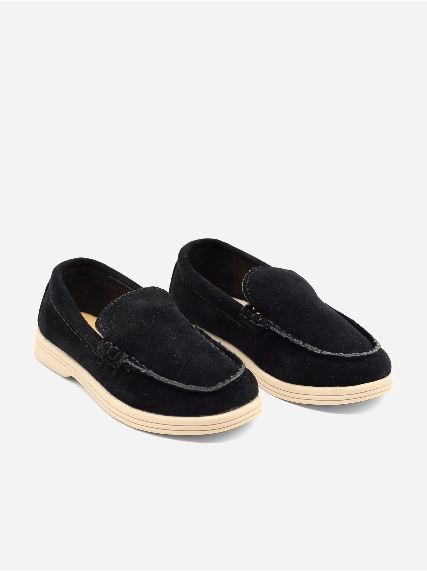 Mocassins effet daim - Noir