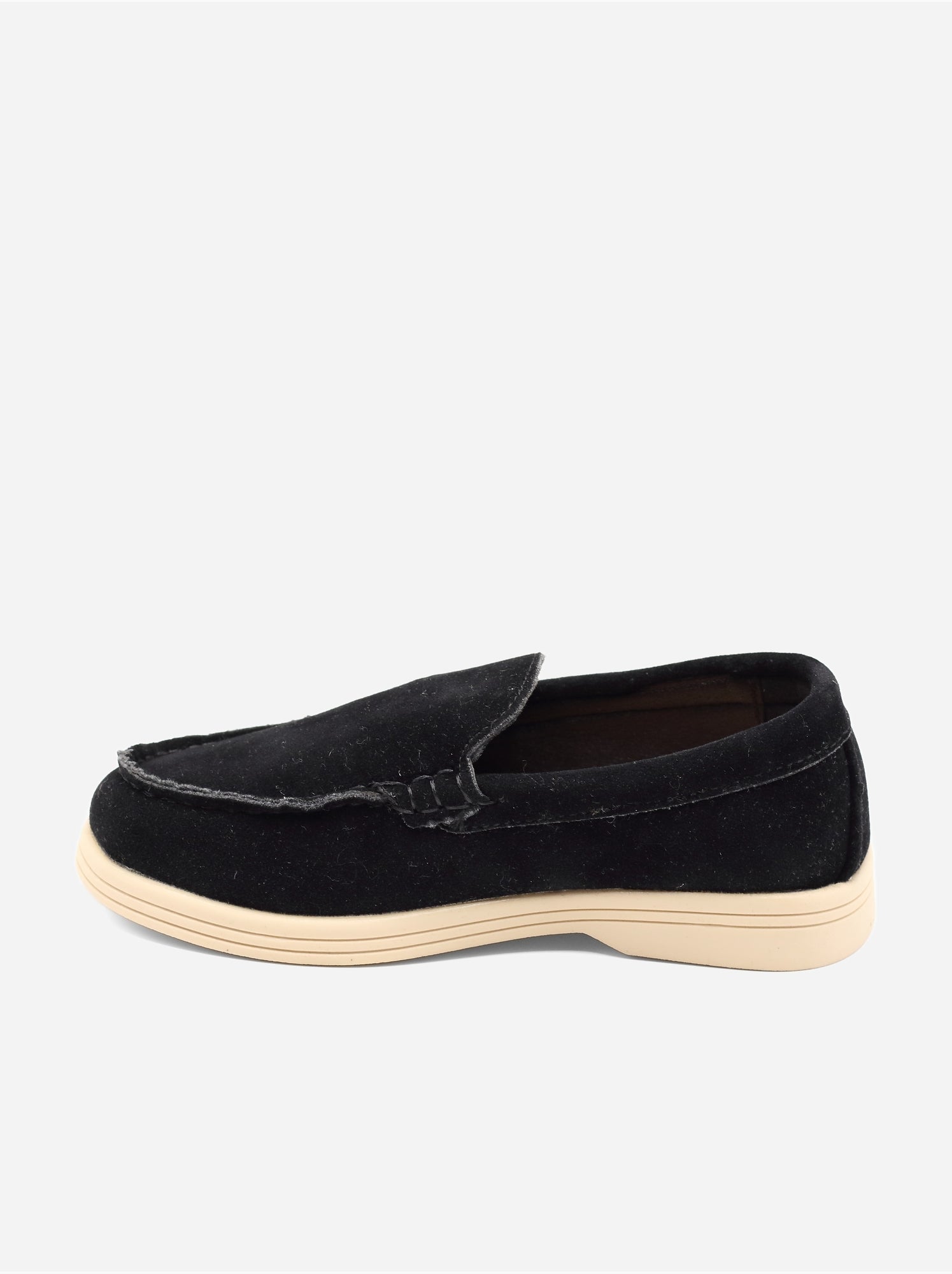 Mocassins effet daim - Noir