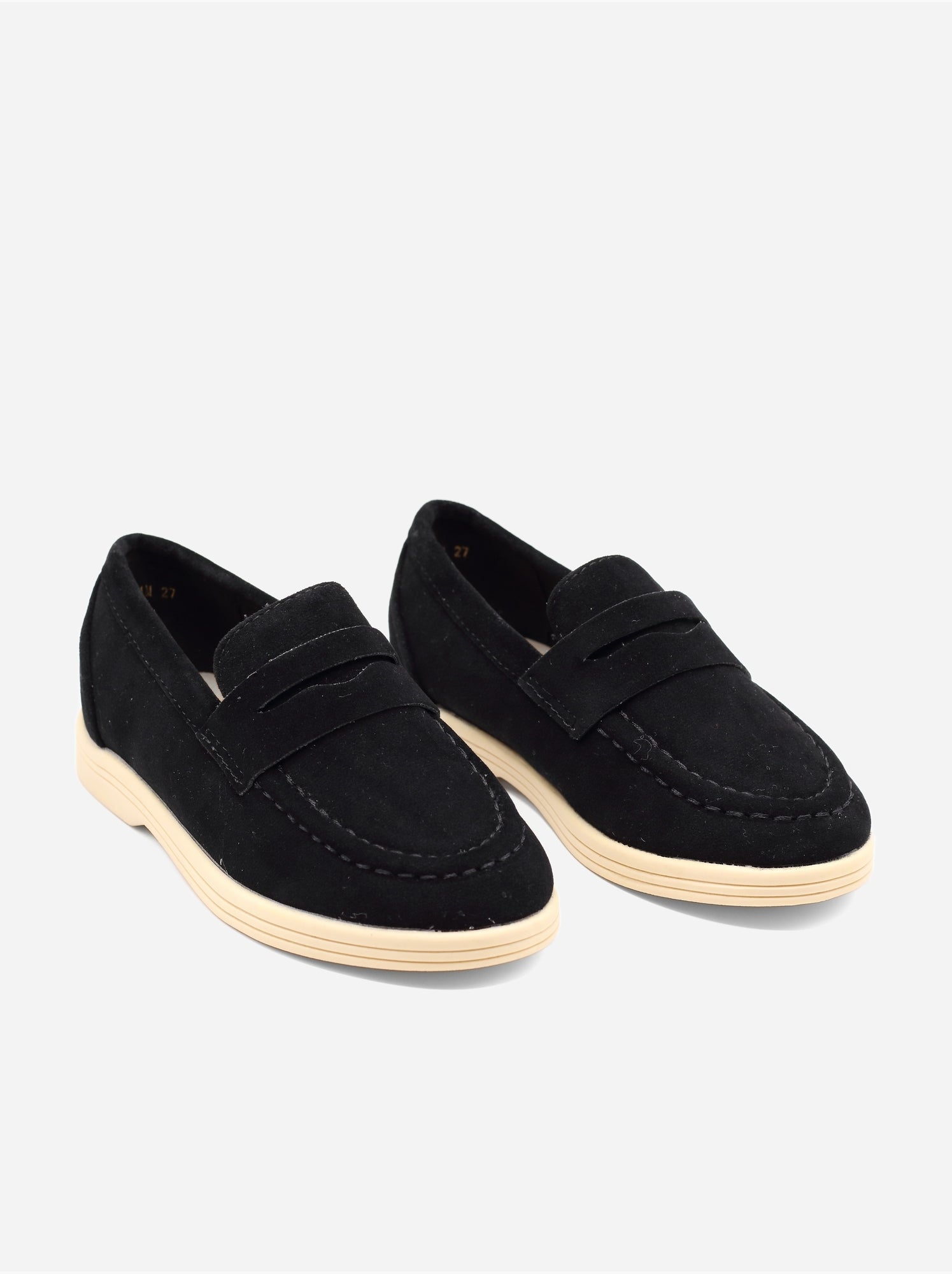 Mocassins effet daim - Noir