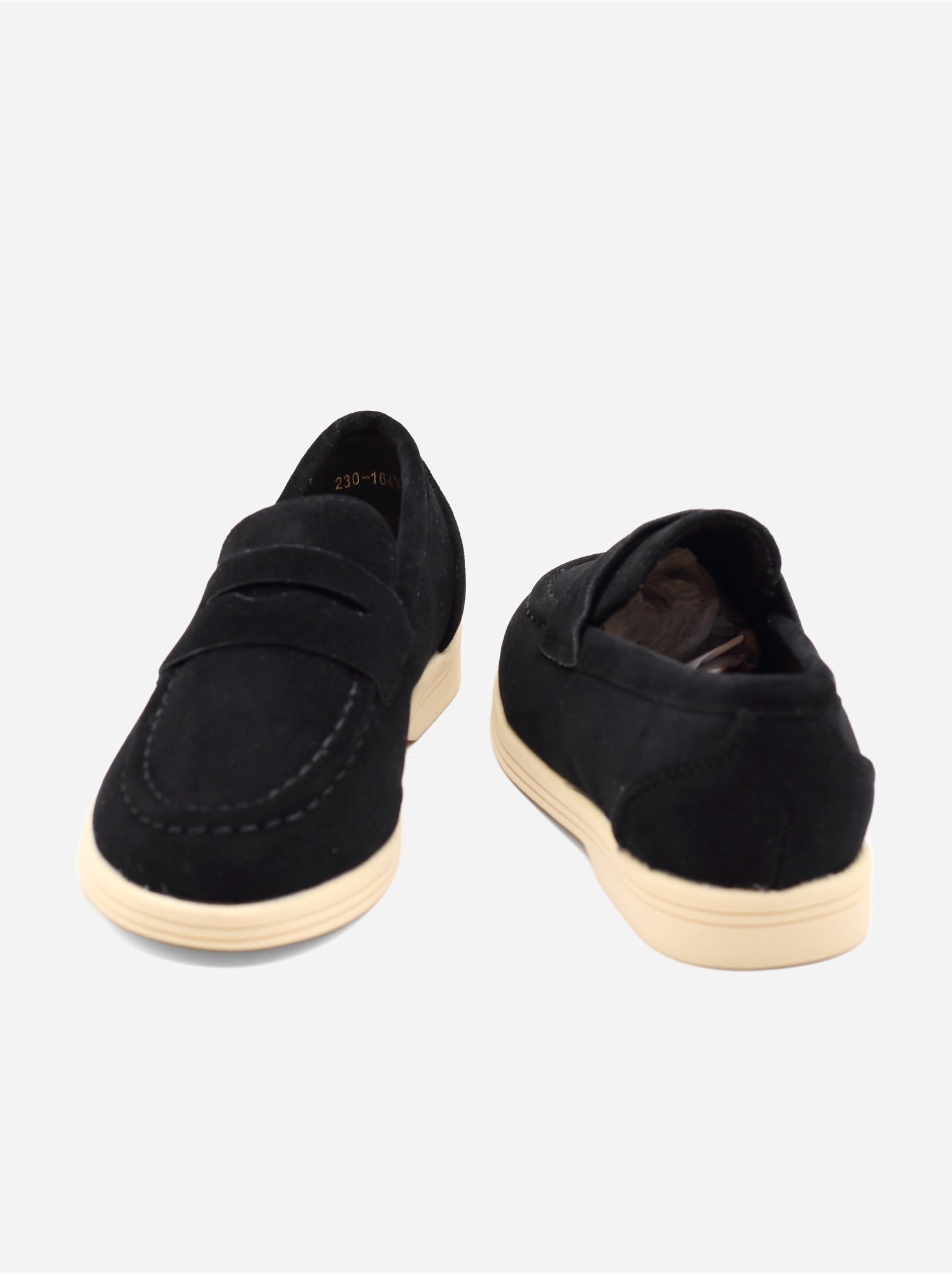 Mocassins effet daim - Noir