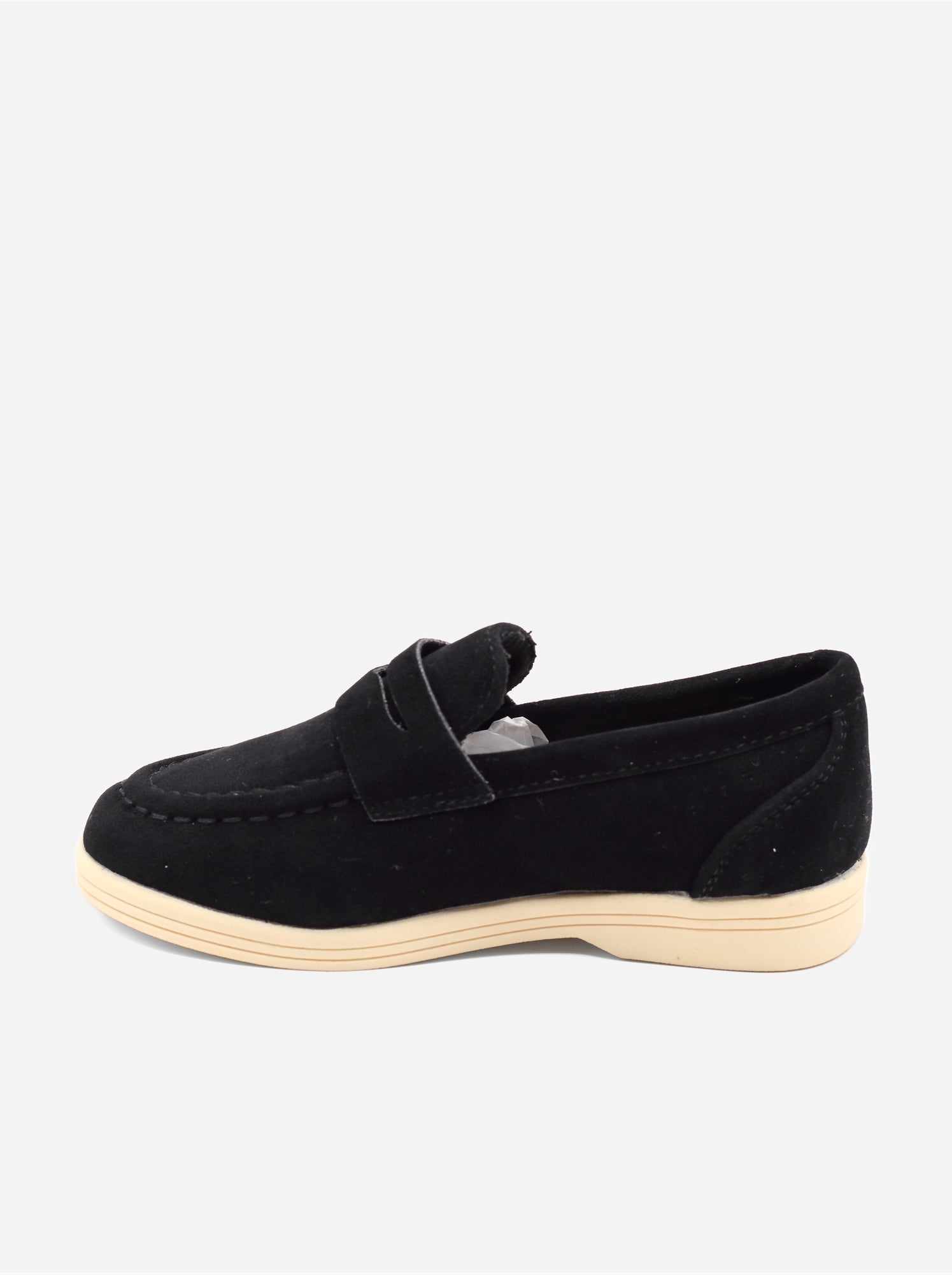 Mocassins effet daim - Noir