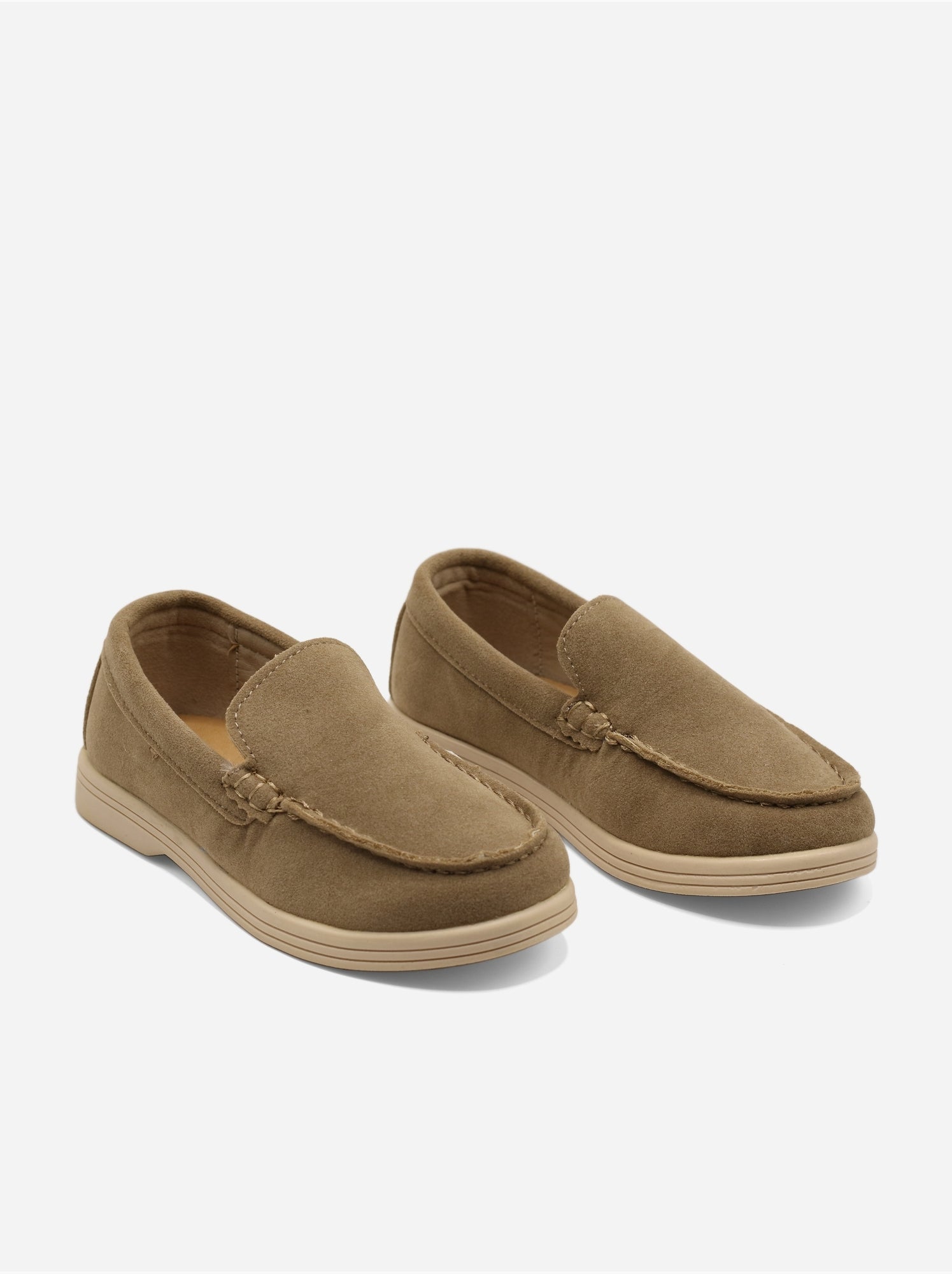 Mocassins effet daim - Taupe