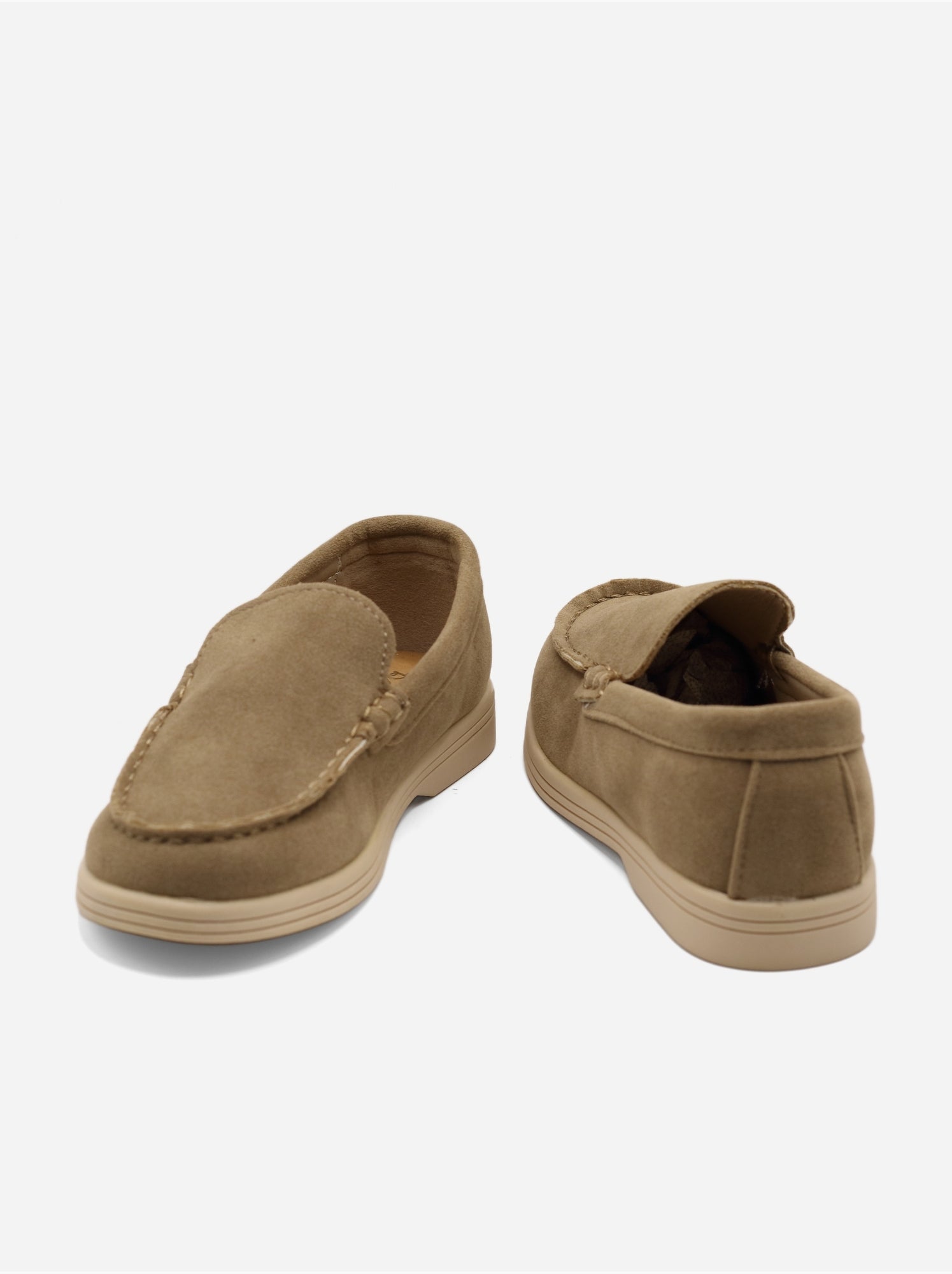 Mocassins effet daim - Taupe