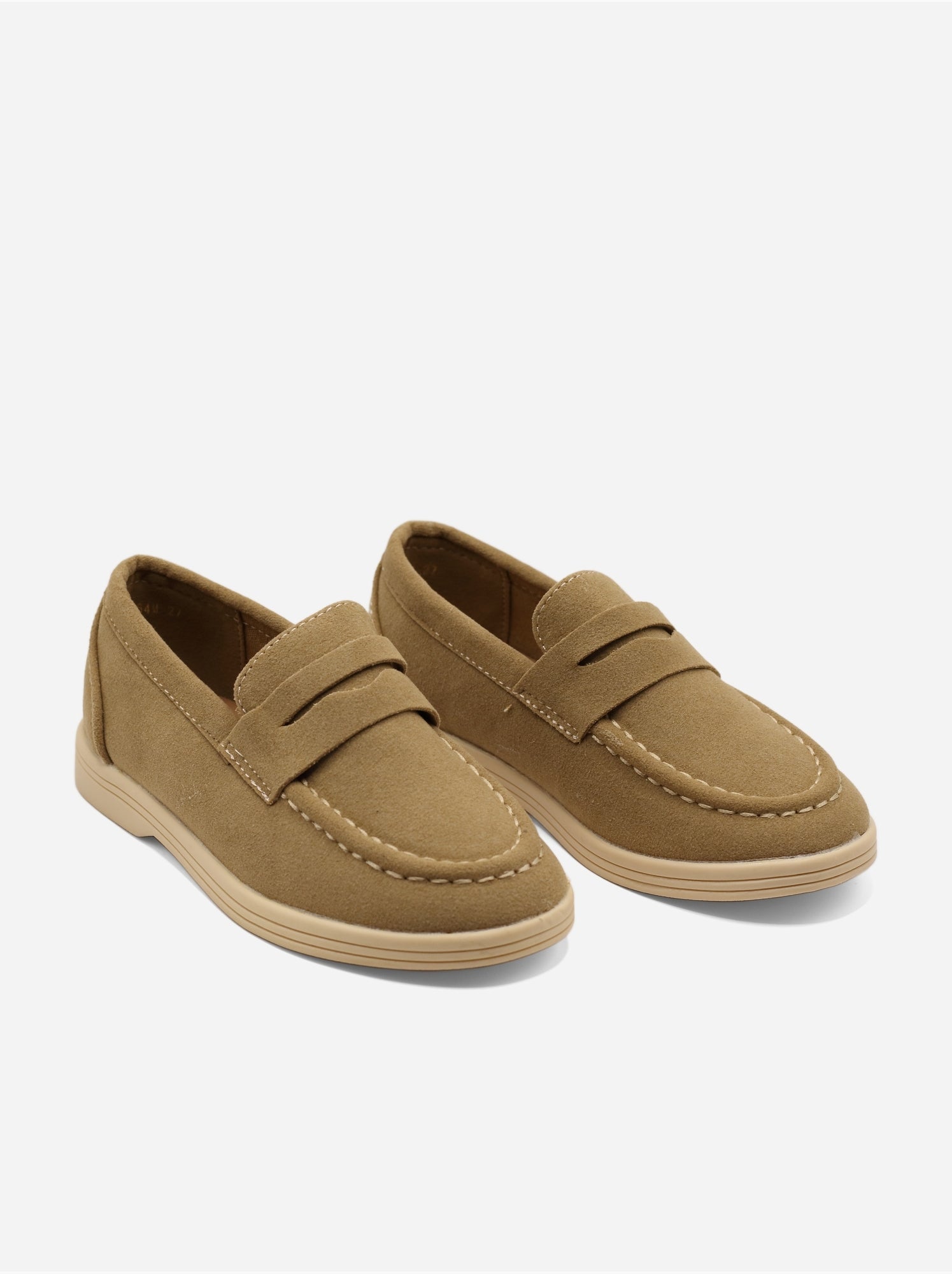 Mocassins effet daim - Taupe