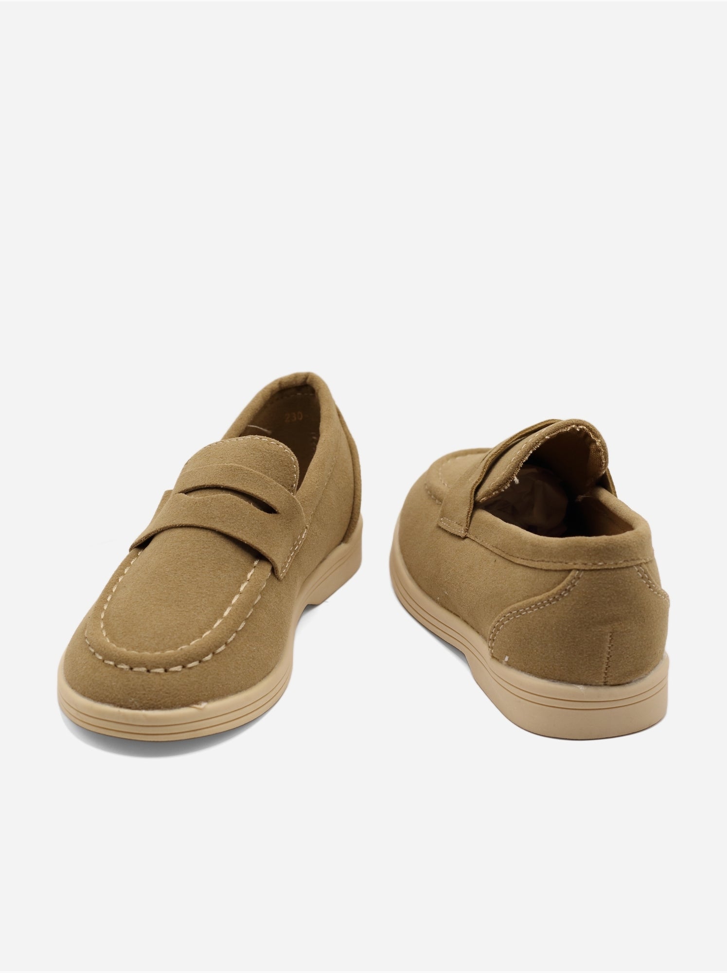 Mocassins effet daim - Taupe