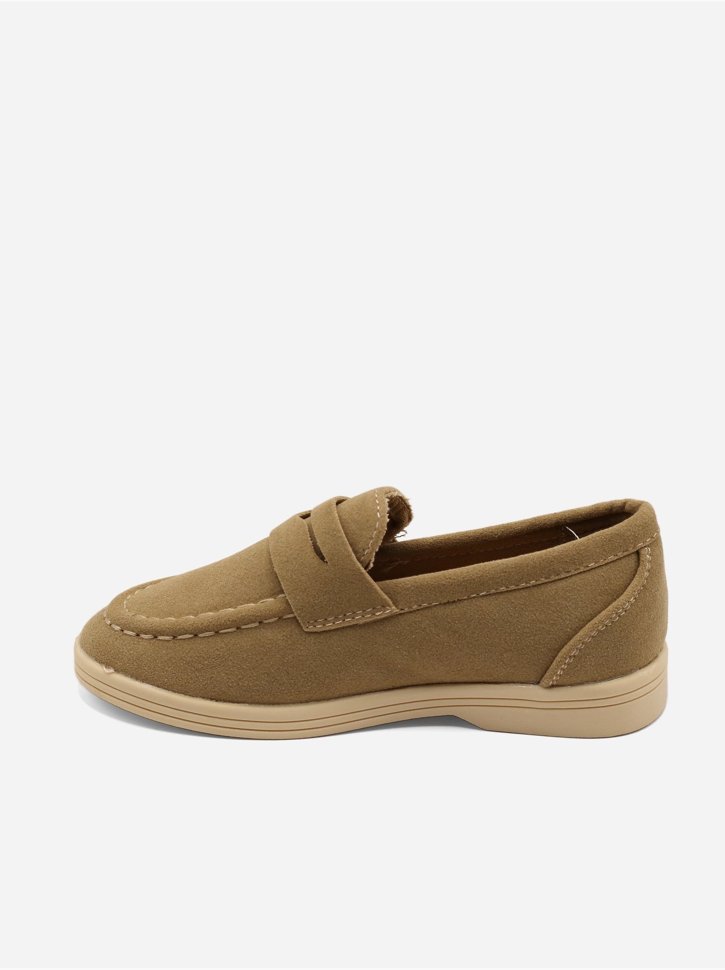 Mocassins effet daim - Taupe
