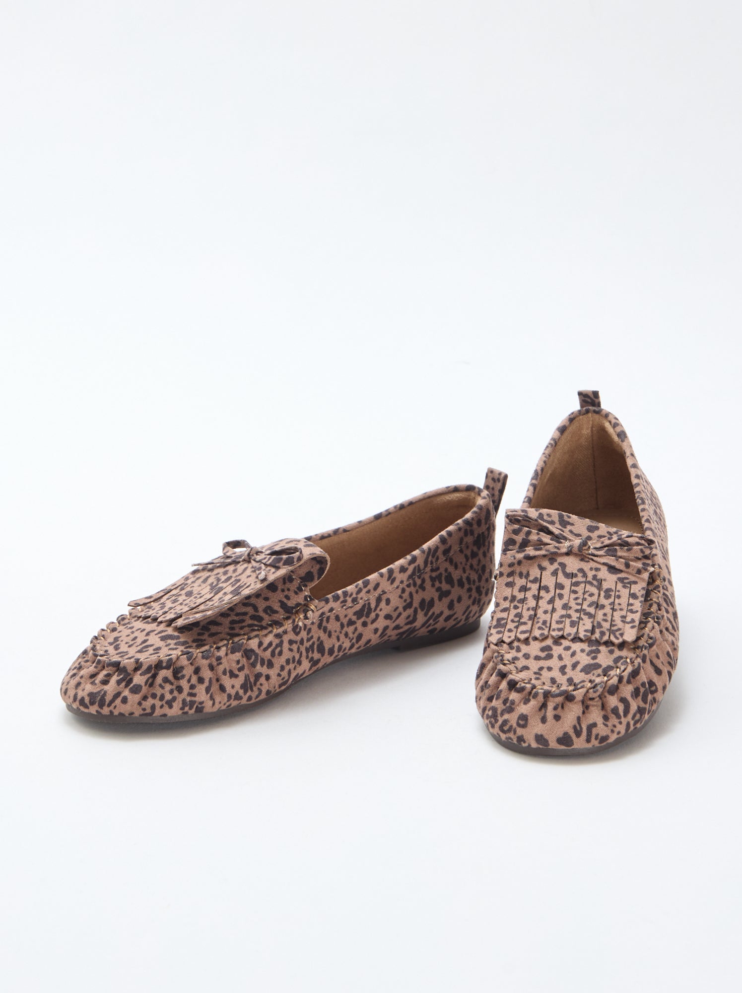 Mocassins léopard en suédine - Léopard