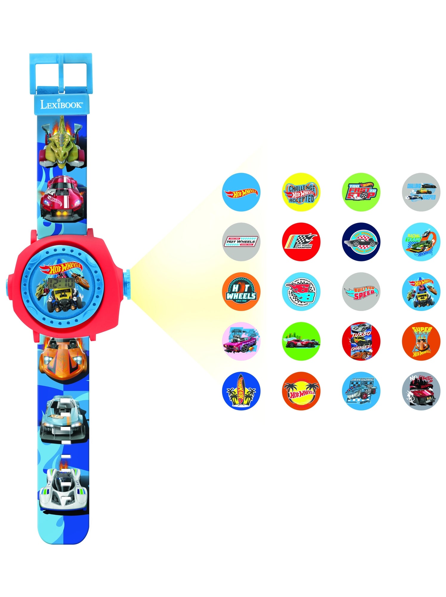 Montre projecteur hot wheels - Bleu