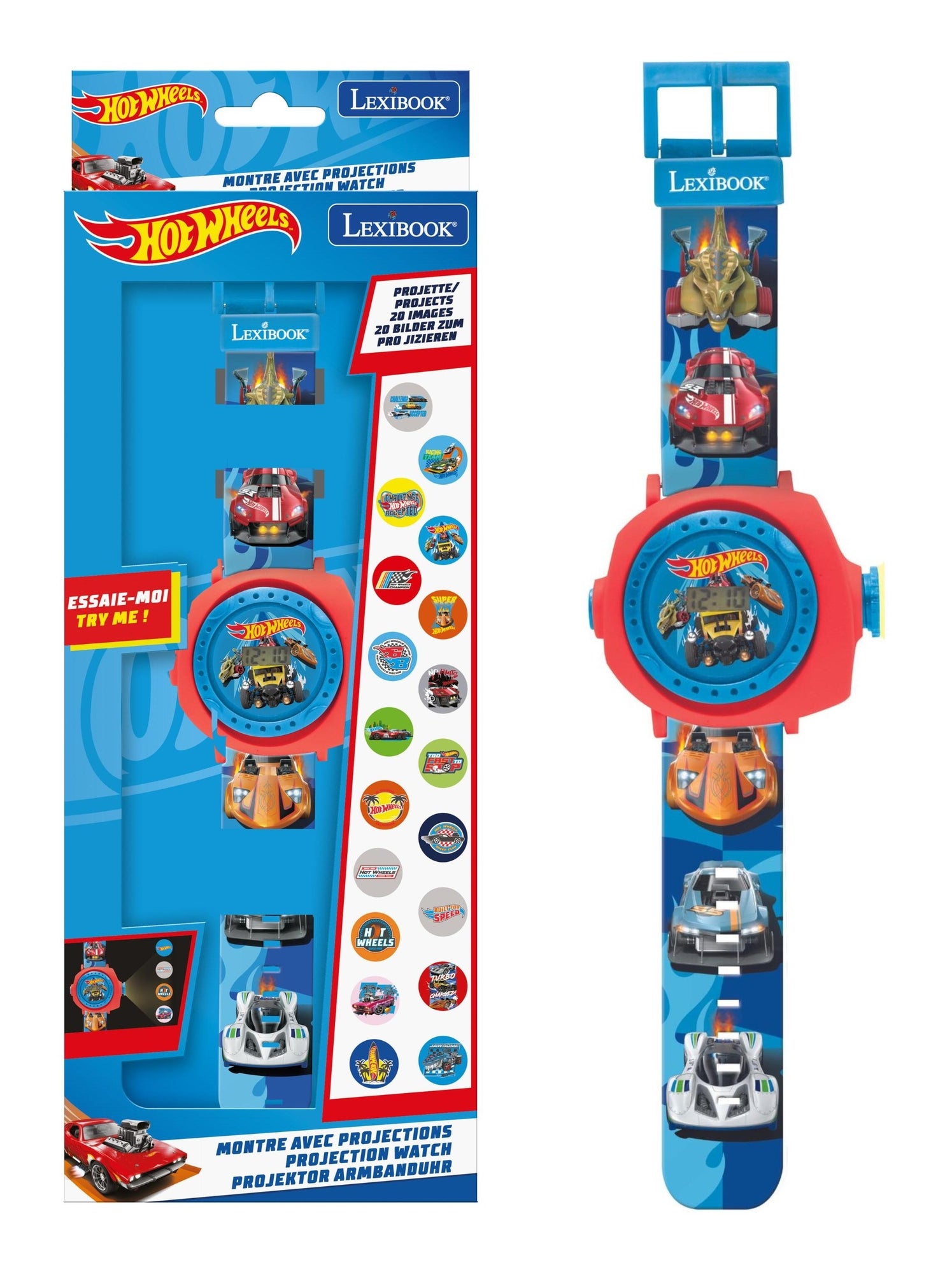 Montre projecteur hot wheels - Bleu