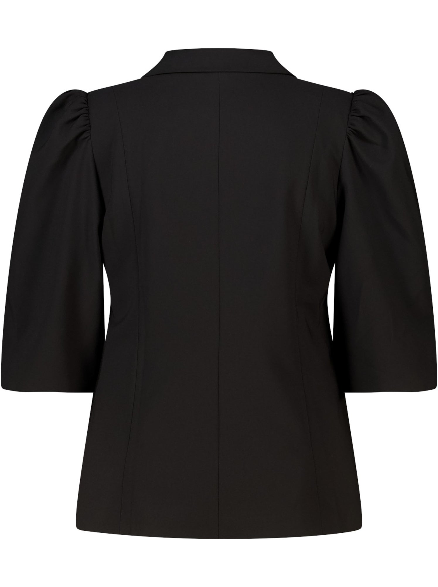 Ms mode blazer à manches bouffantes - Noir