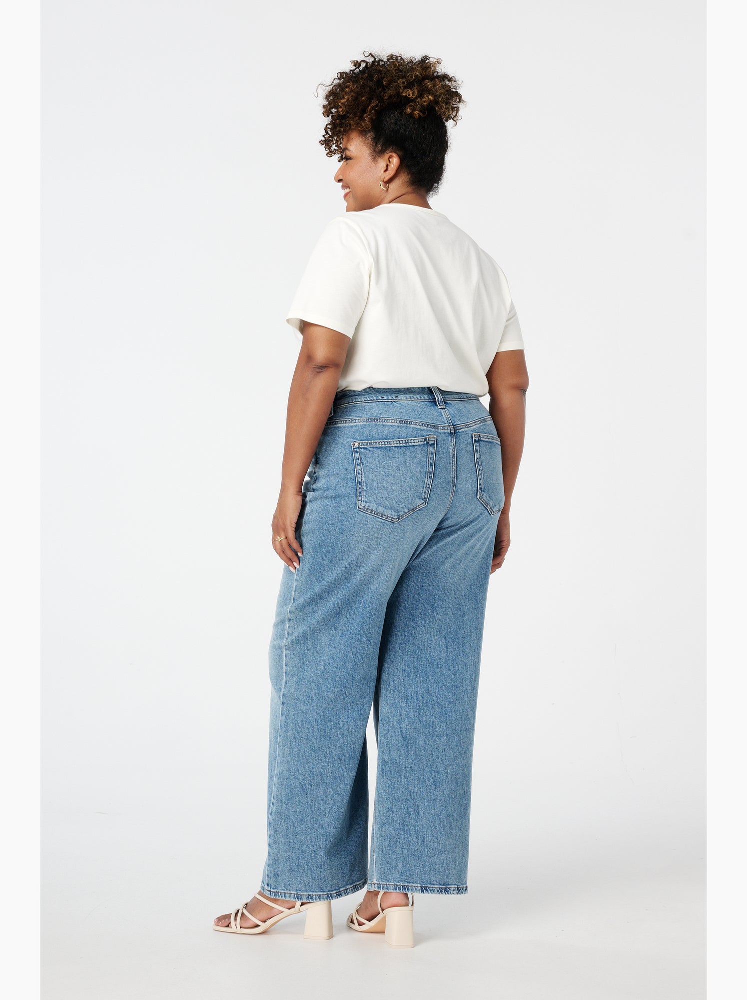 Ms mode jean wide leg ivy - Bleu denim