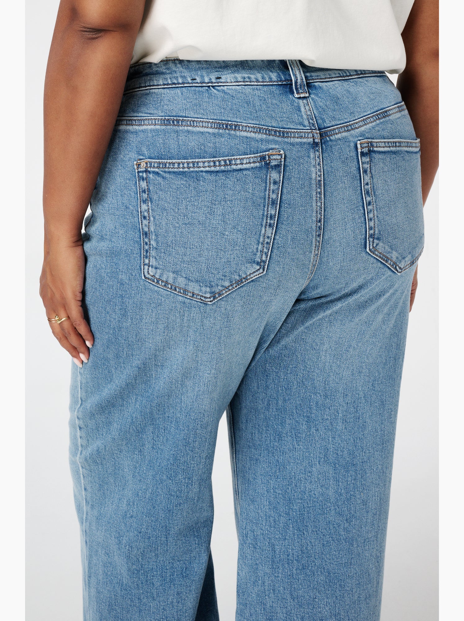 Ms mode jean wide leg ivy - Bleu denim