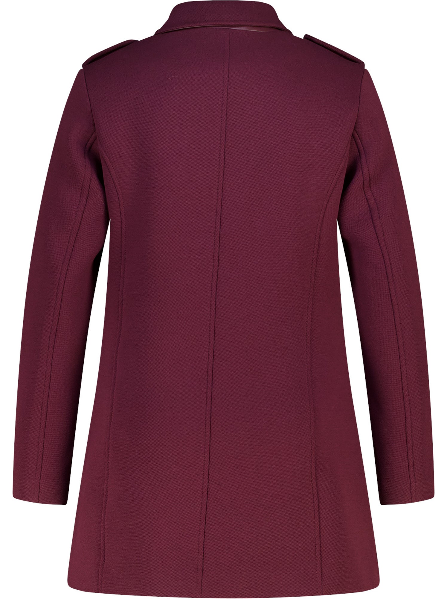 Ms mode manteau à fermeture éclair - Bordeaux