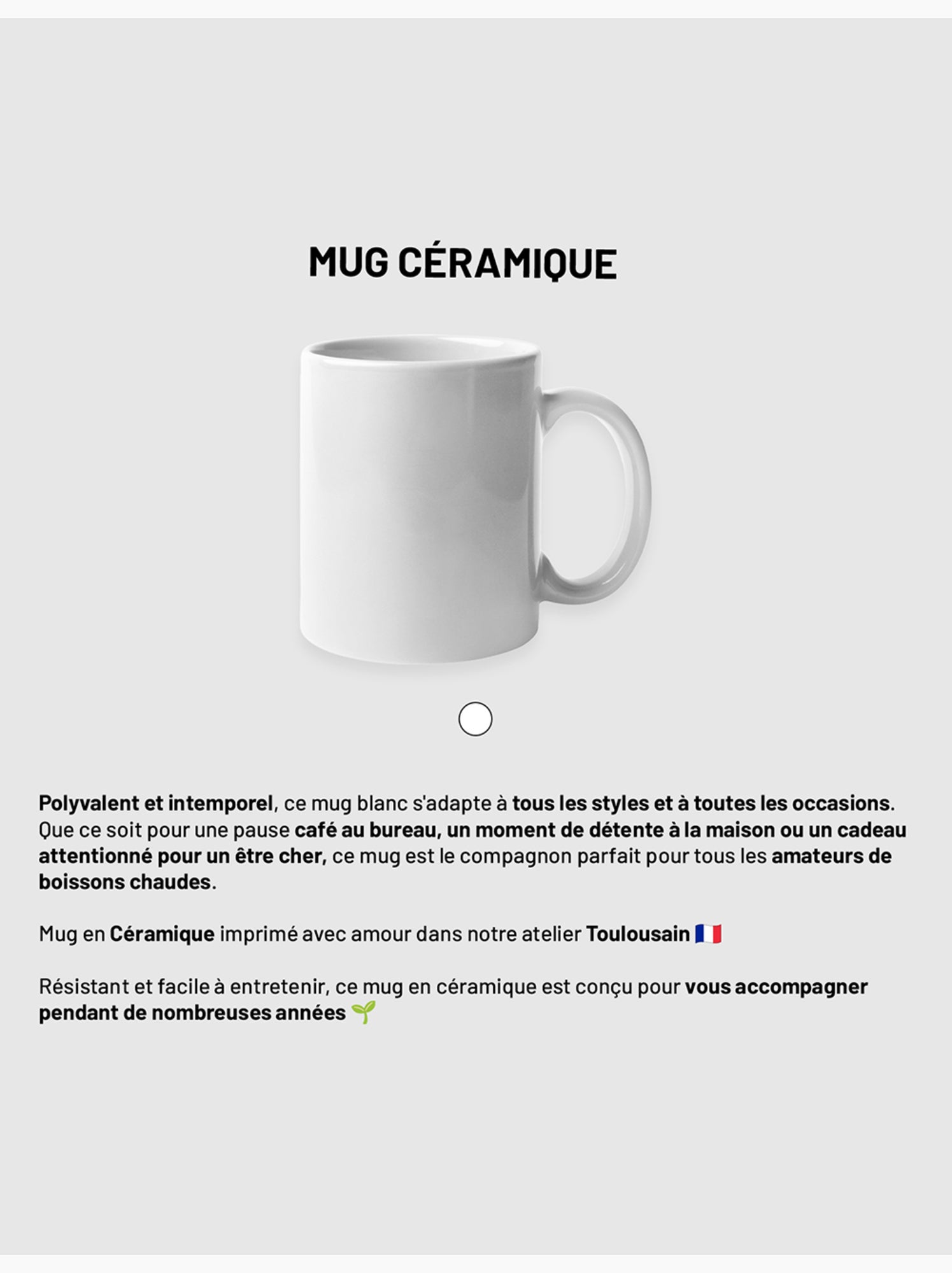 Mug GROGNON MAIS MIGNON 2 - Blanc
