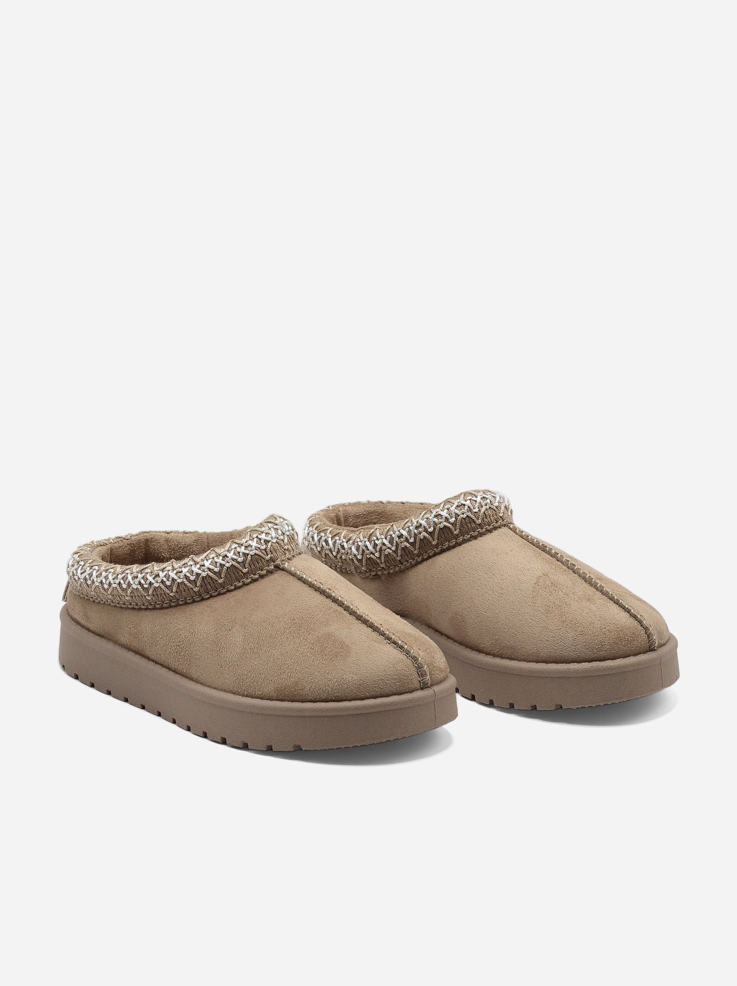 Mules à enfiler - Beige foncé