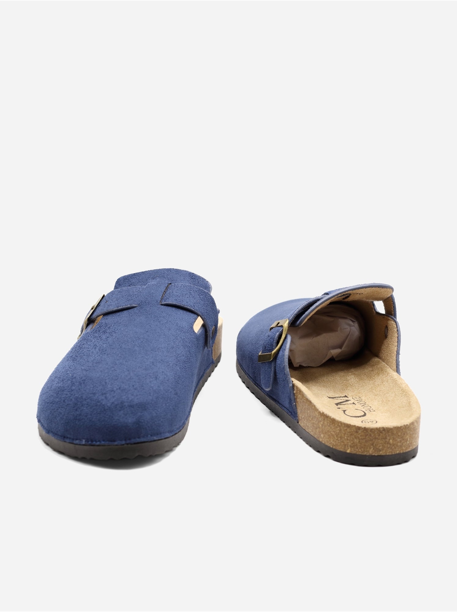 Mules à enfiler - Bleu foncé