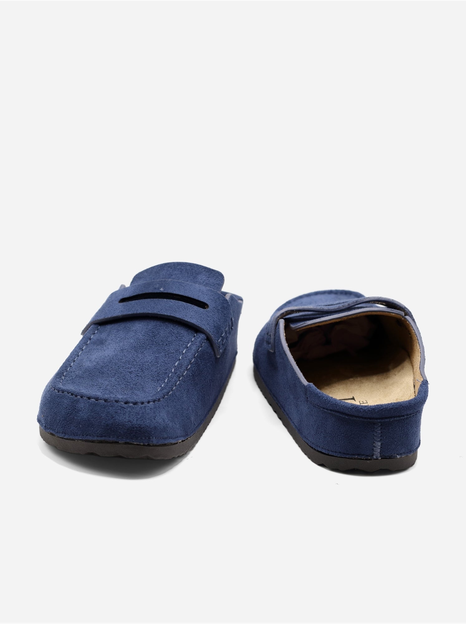 Mules à enfiler - Bleu