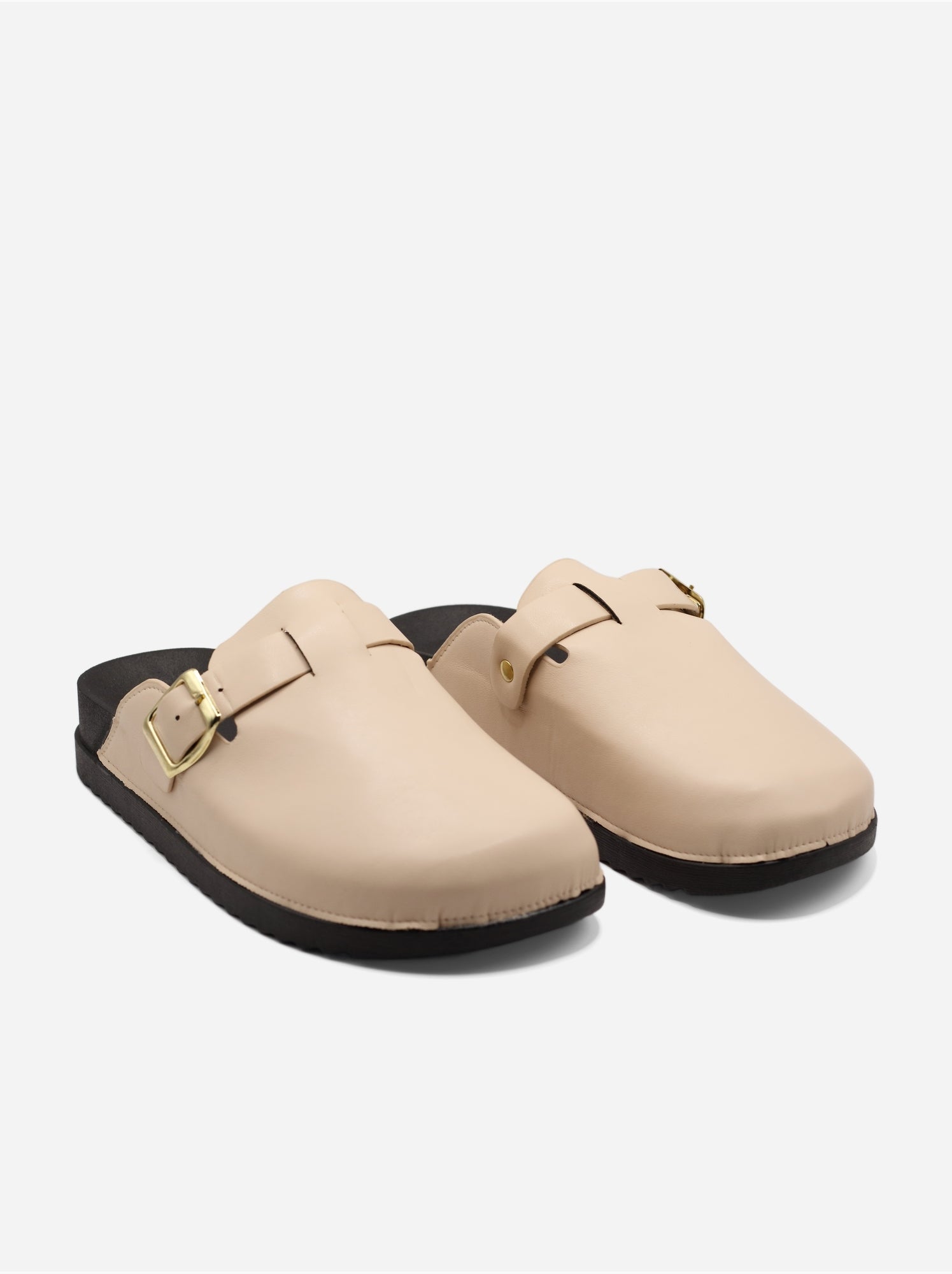 Mules à enfiler - Crème