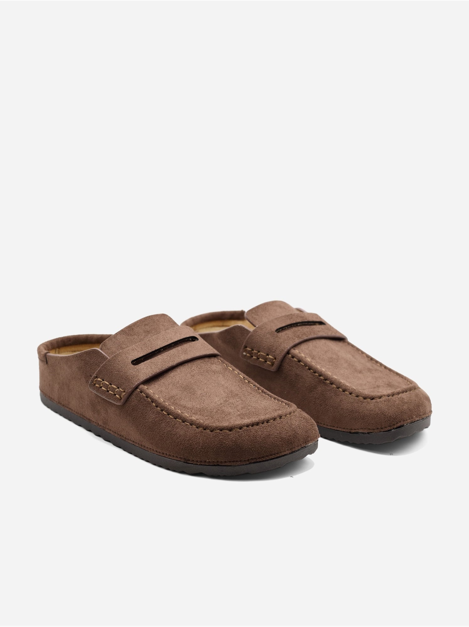 Mules à enfiler - Marron