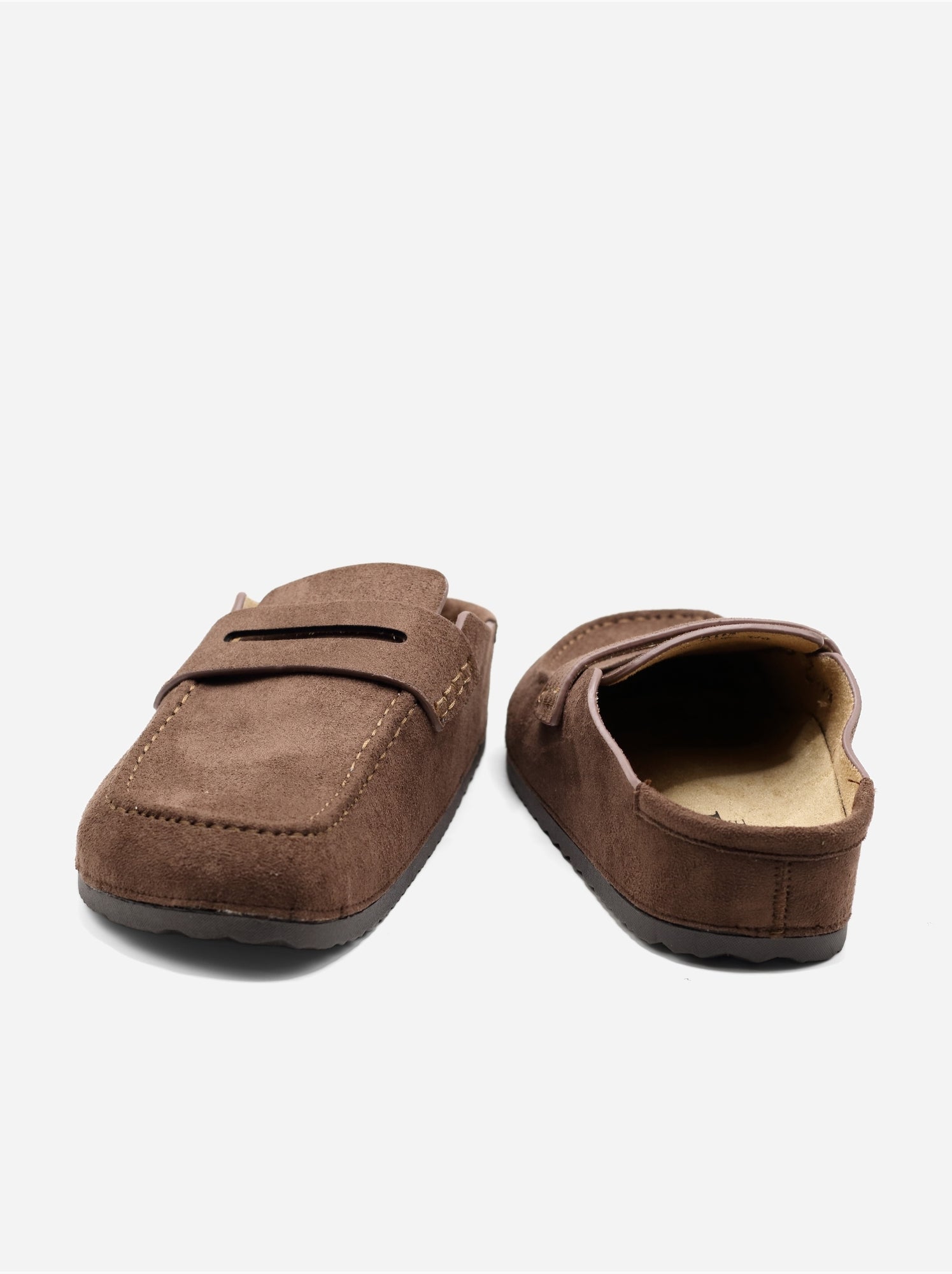 Mules à enfiler - Marron