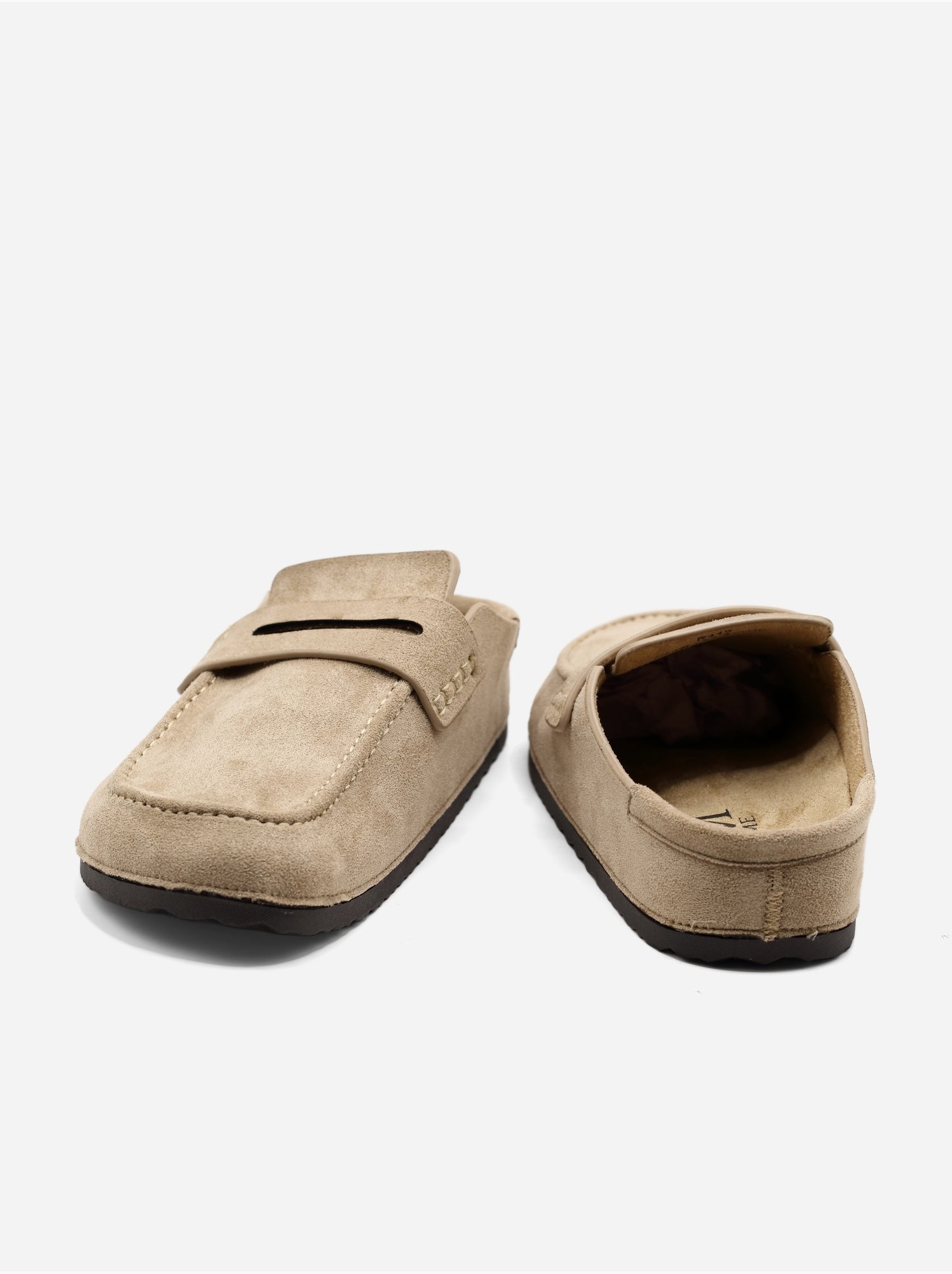 Mules à enfiler - Taupe