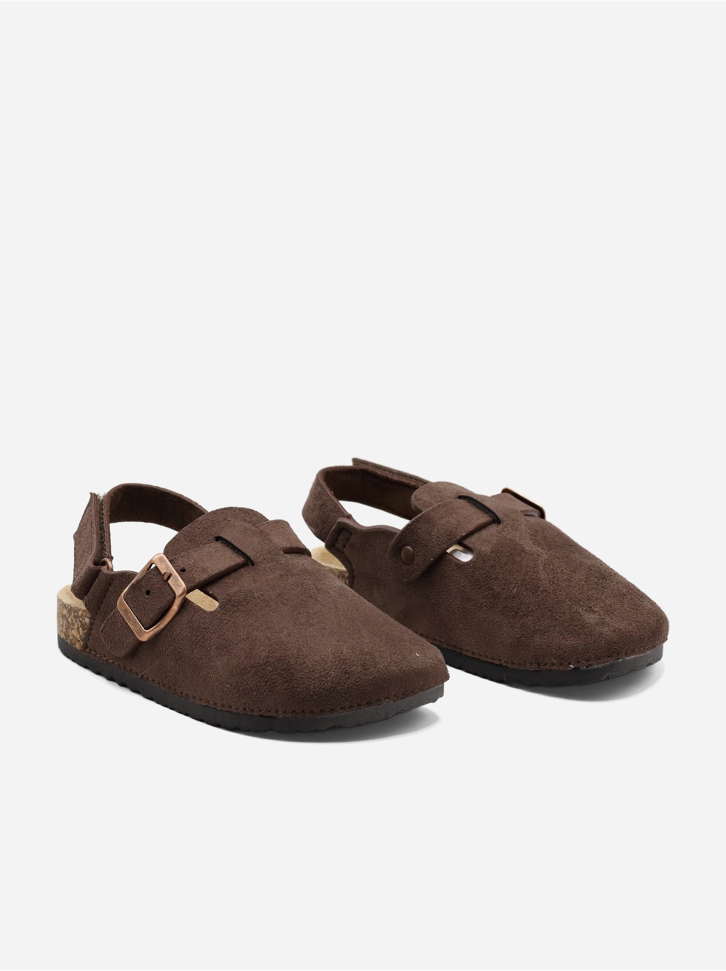 Mules à scratch - Marron foncé