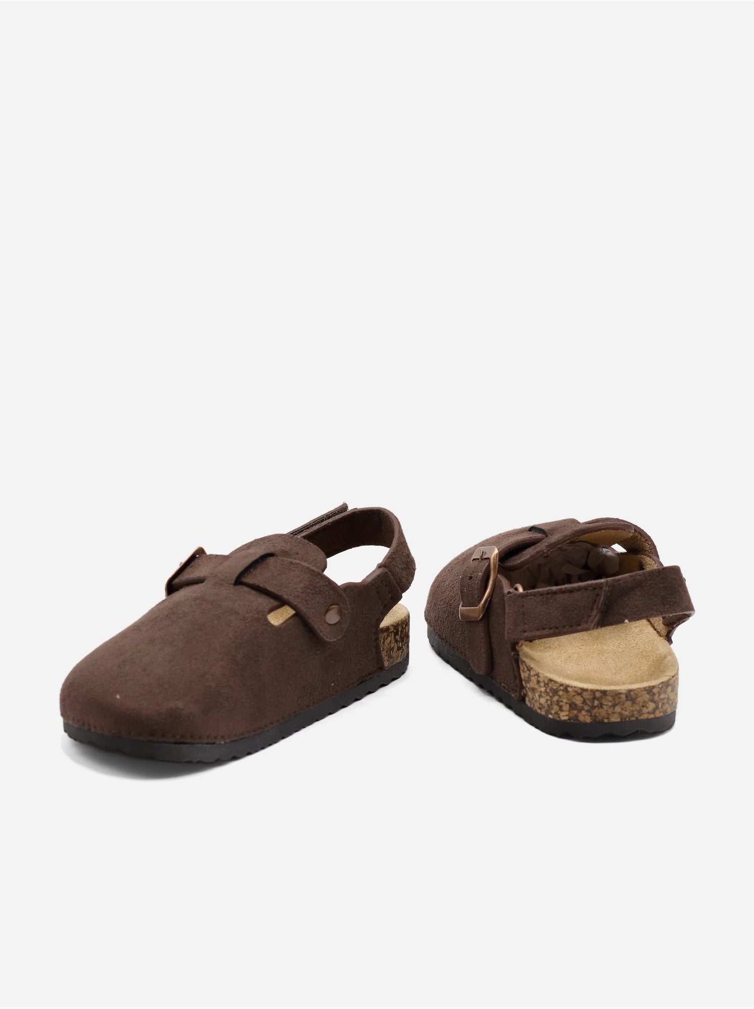 Mules à scratch - Marron foncé