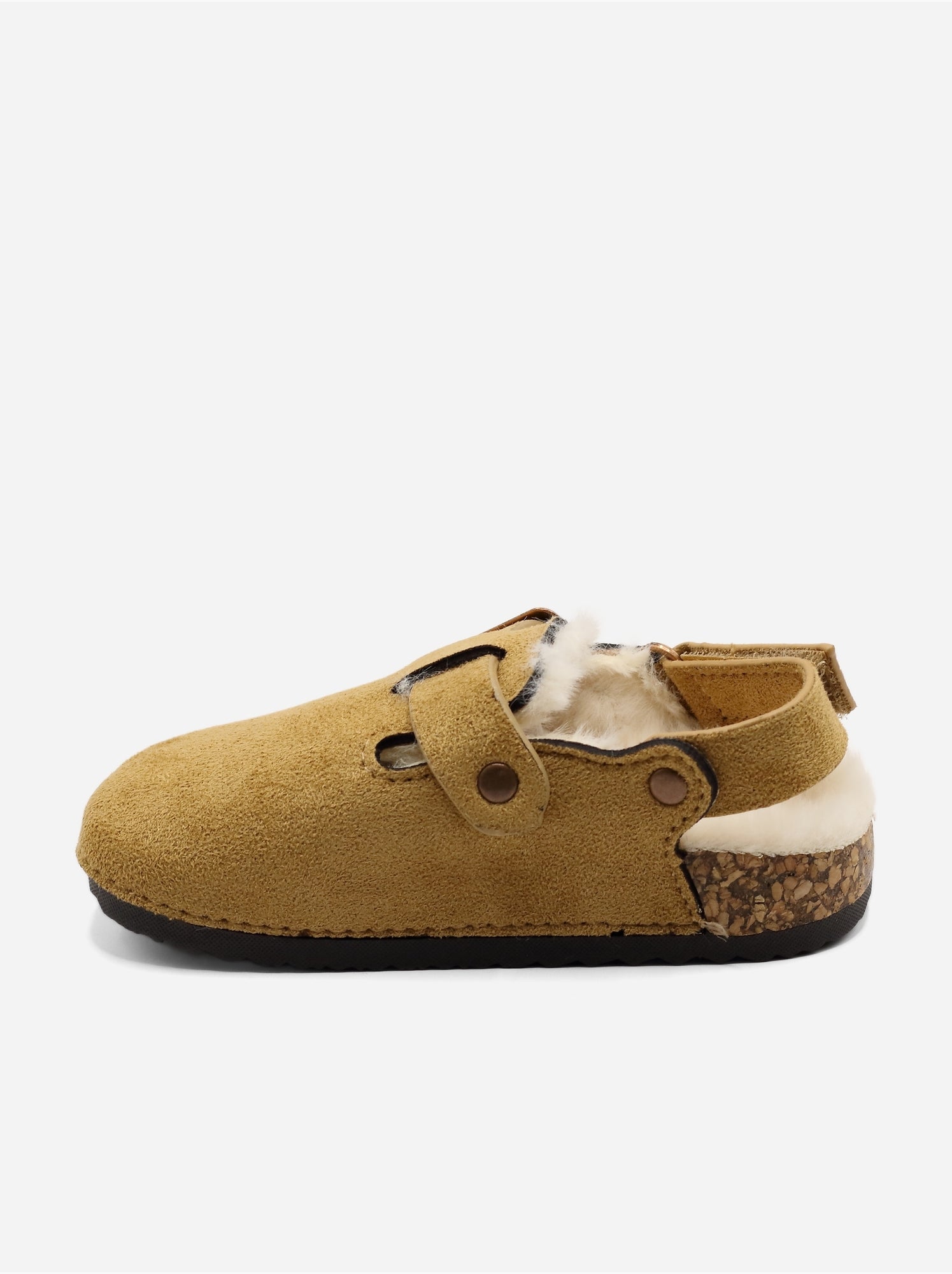 Mules bébé fourrées - Camel