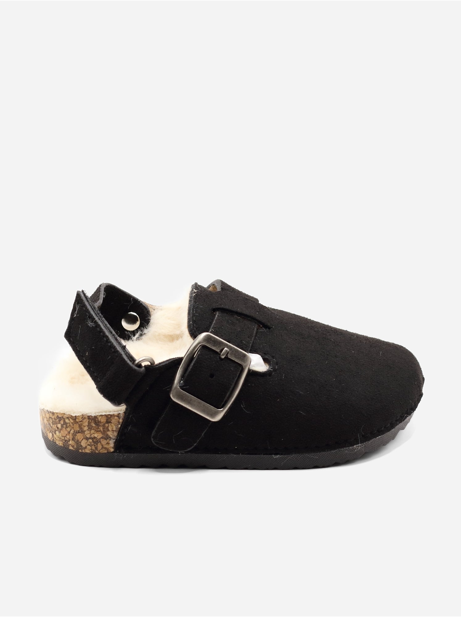 Mules bébé fourrées - Noir