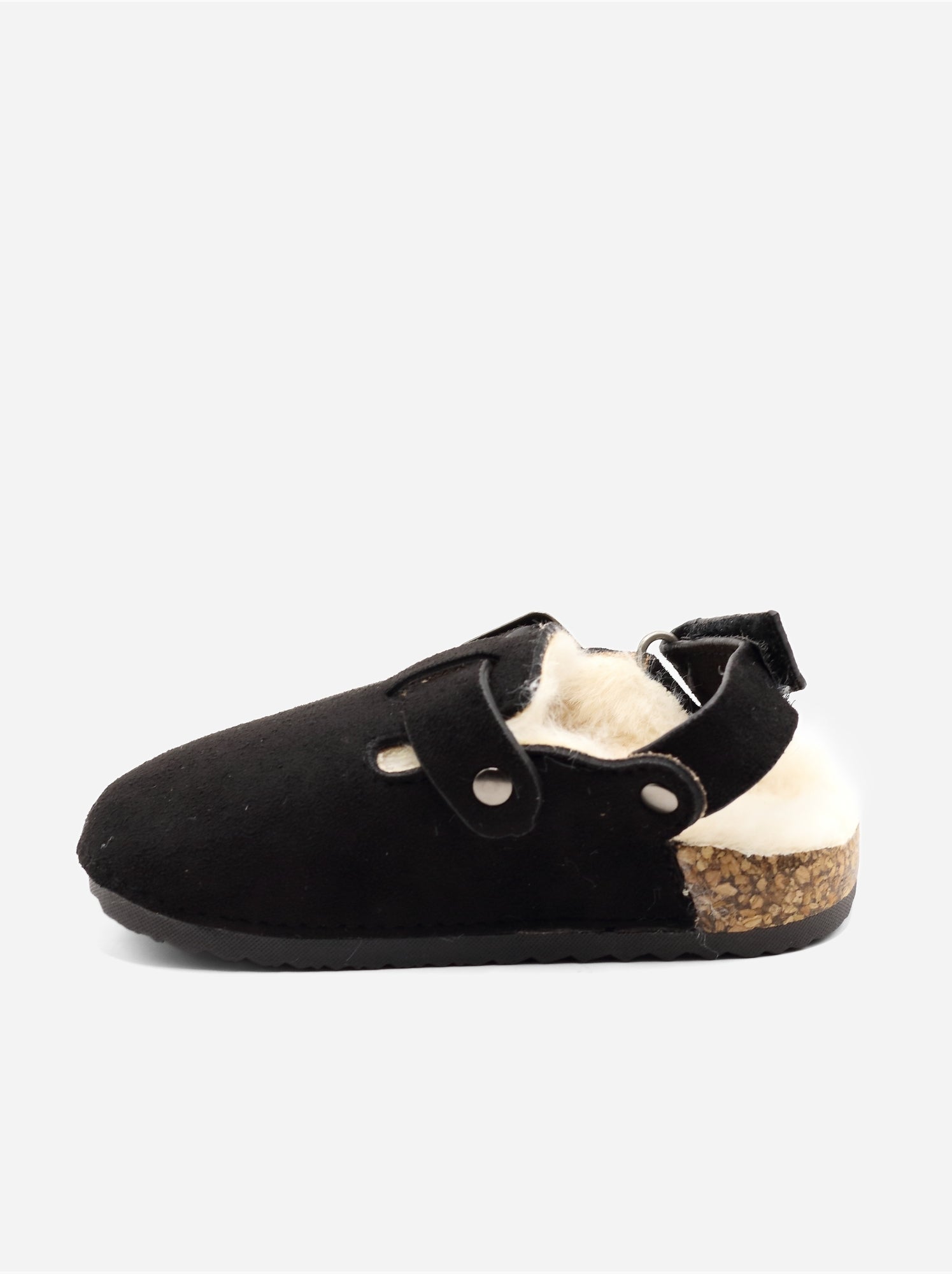 Mules bébé fourrées - Noir