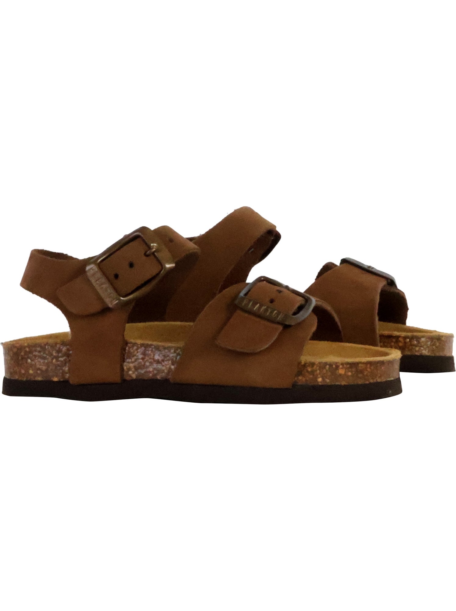 Mules Cuir Enfant Plakton Louis - Marron foncé