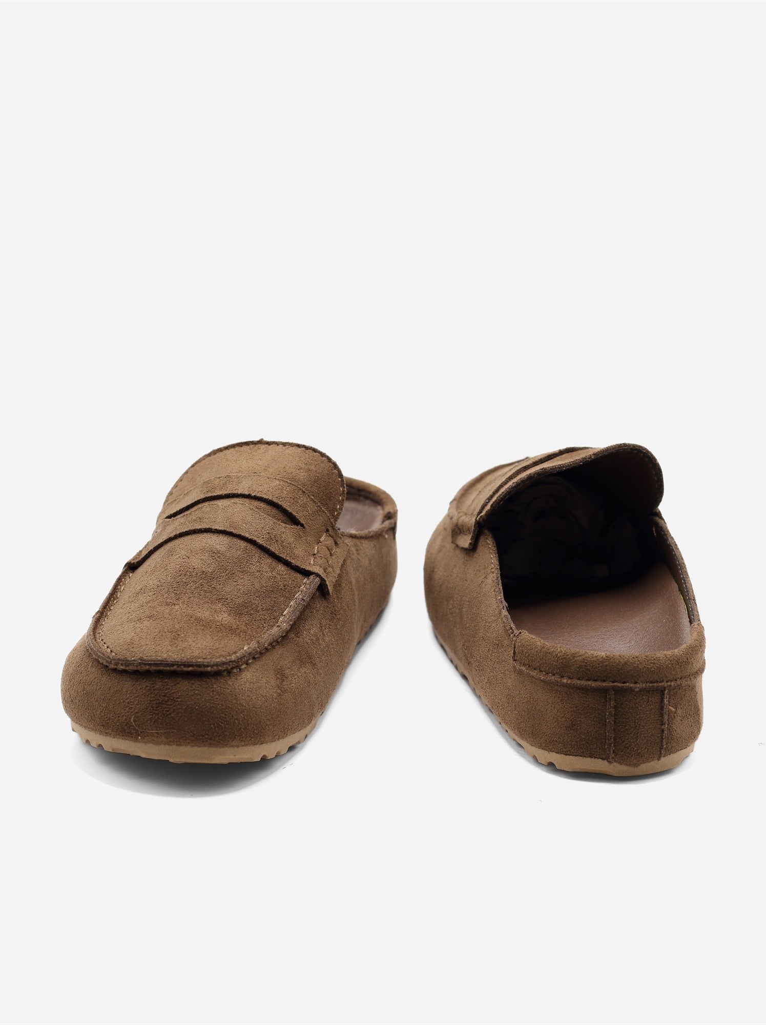 Mules effet daim - Marron