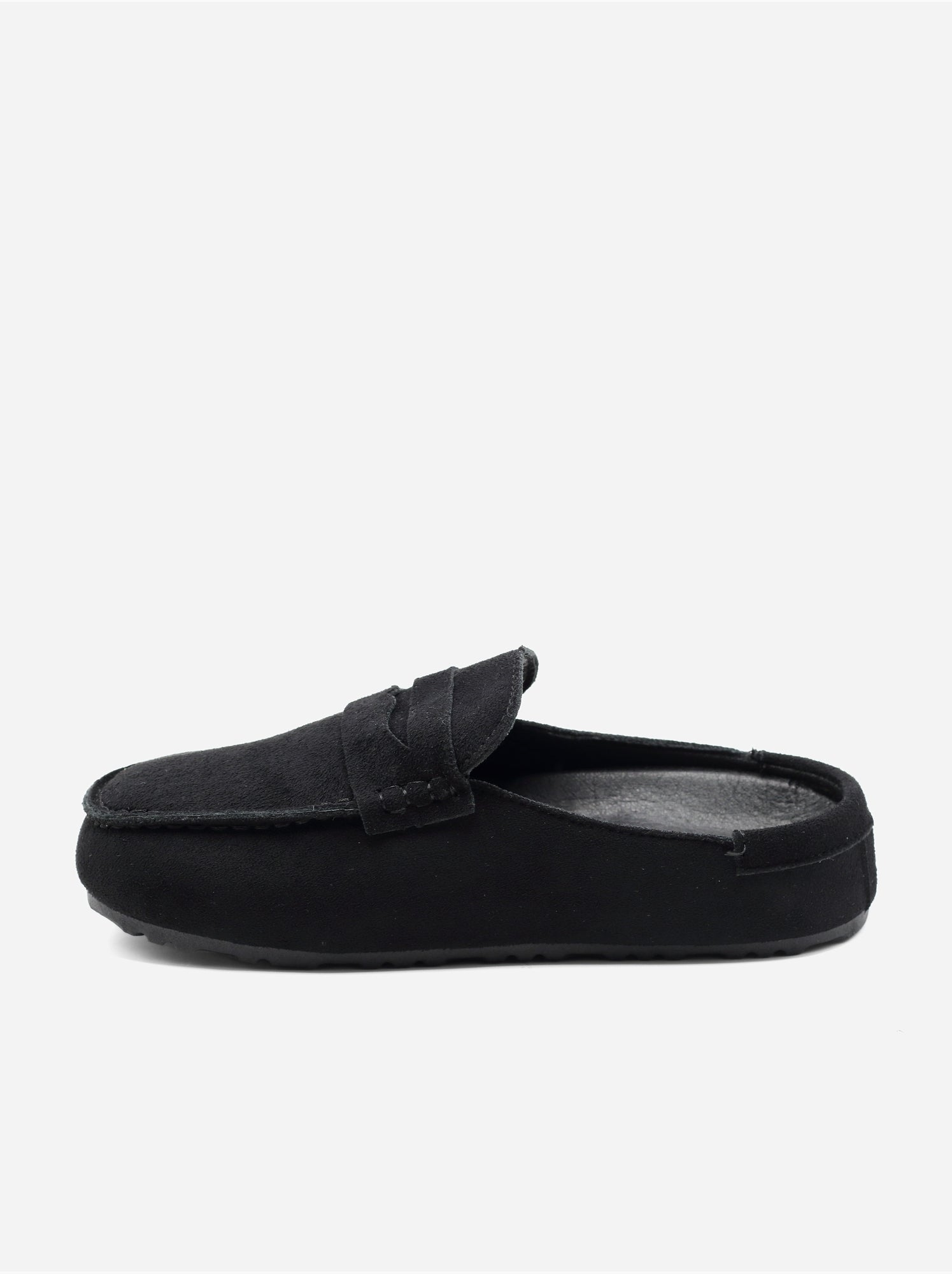 Mules effet daim - Noir