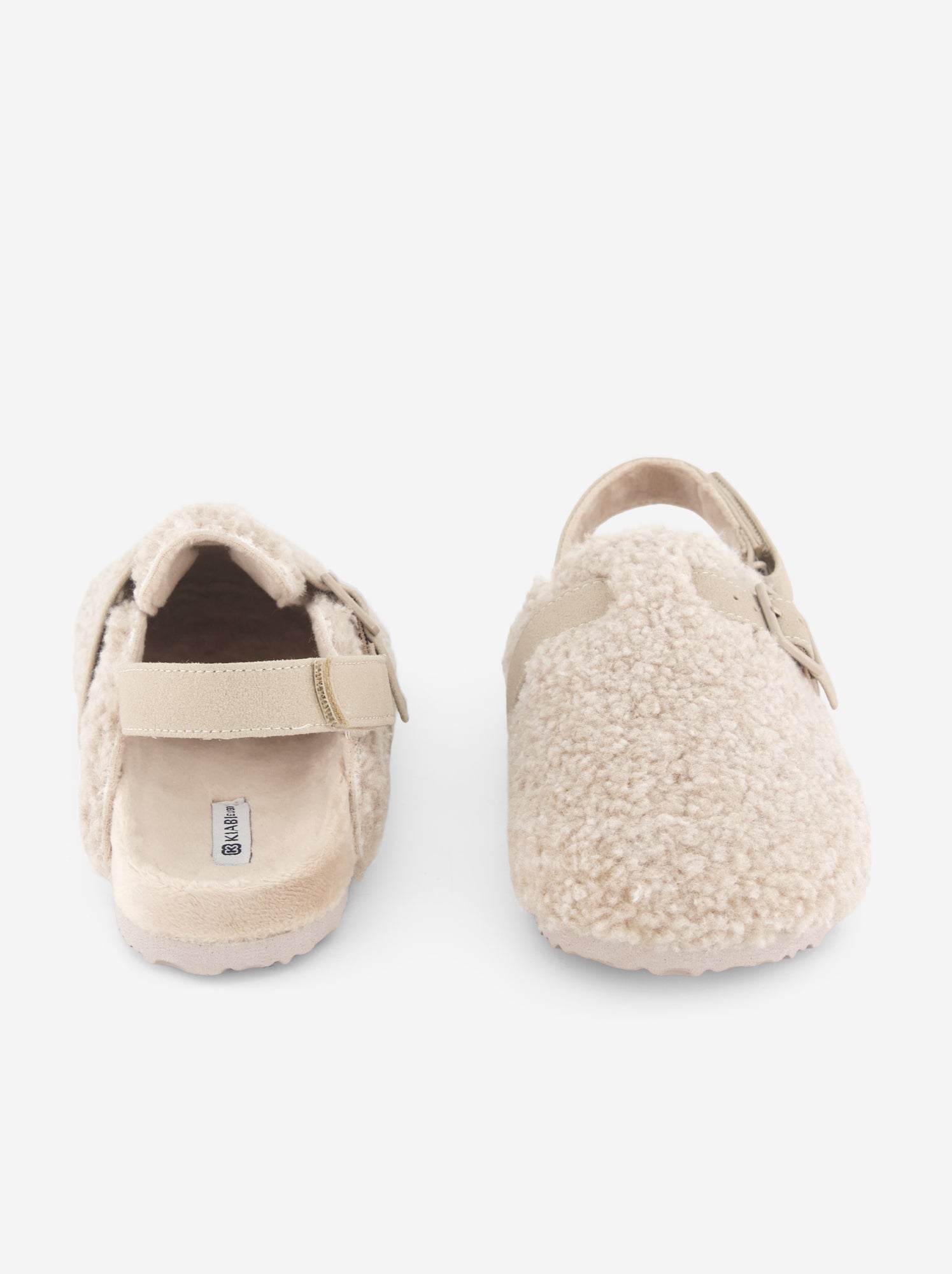 Mules fourrées - Beige