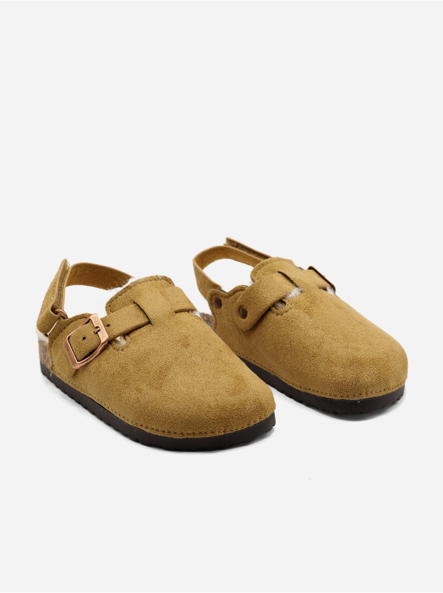 Mules fourrées - Camel
