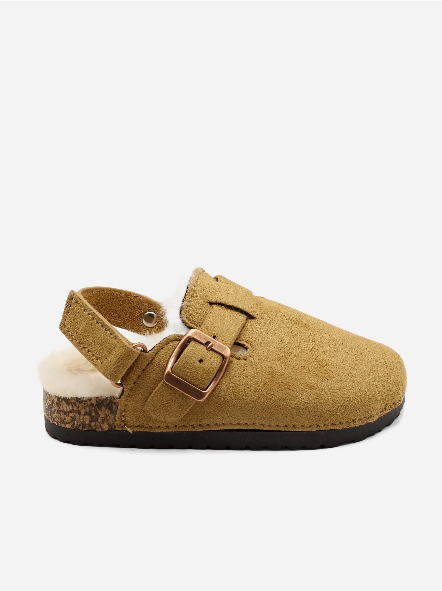 Mules fourrées - Camel