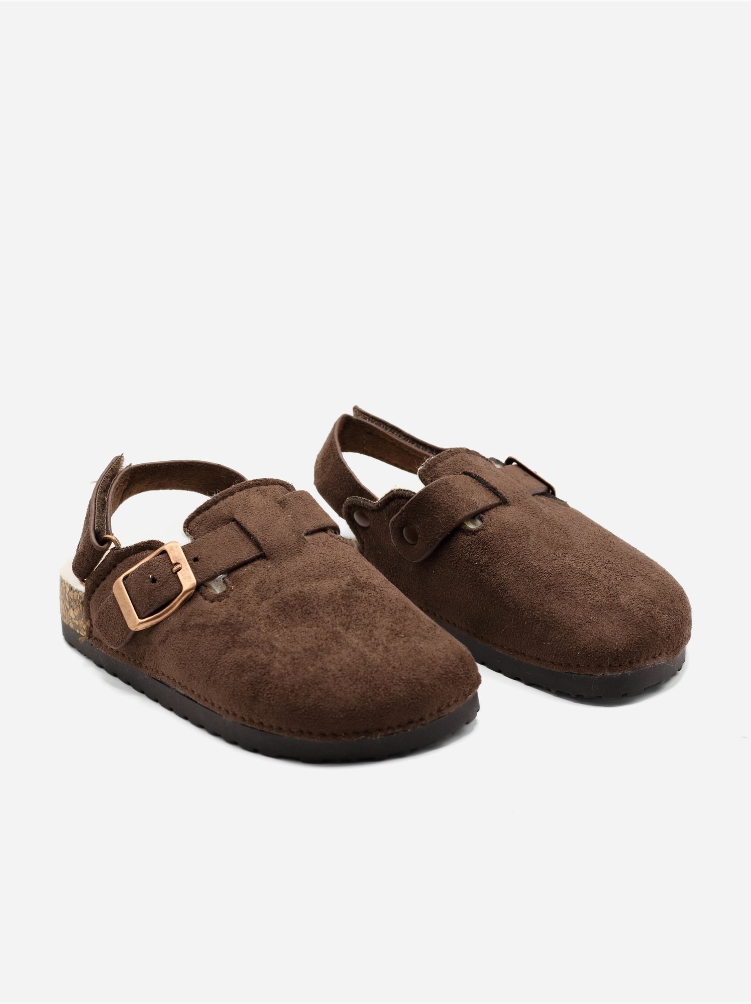 Mules fourrées - Marron