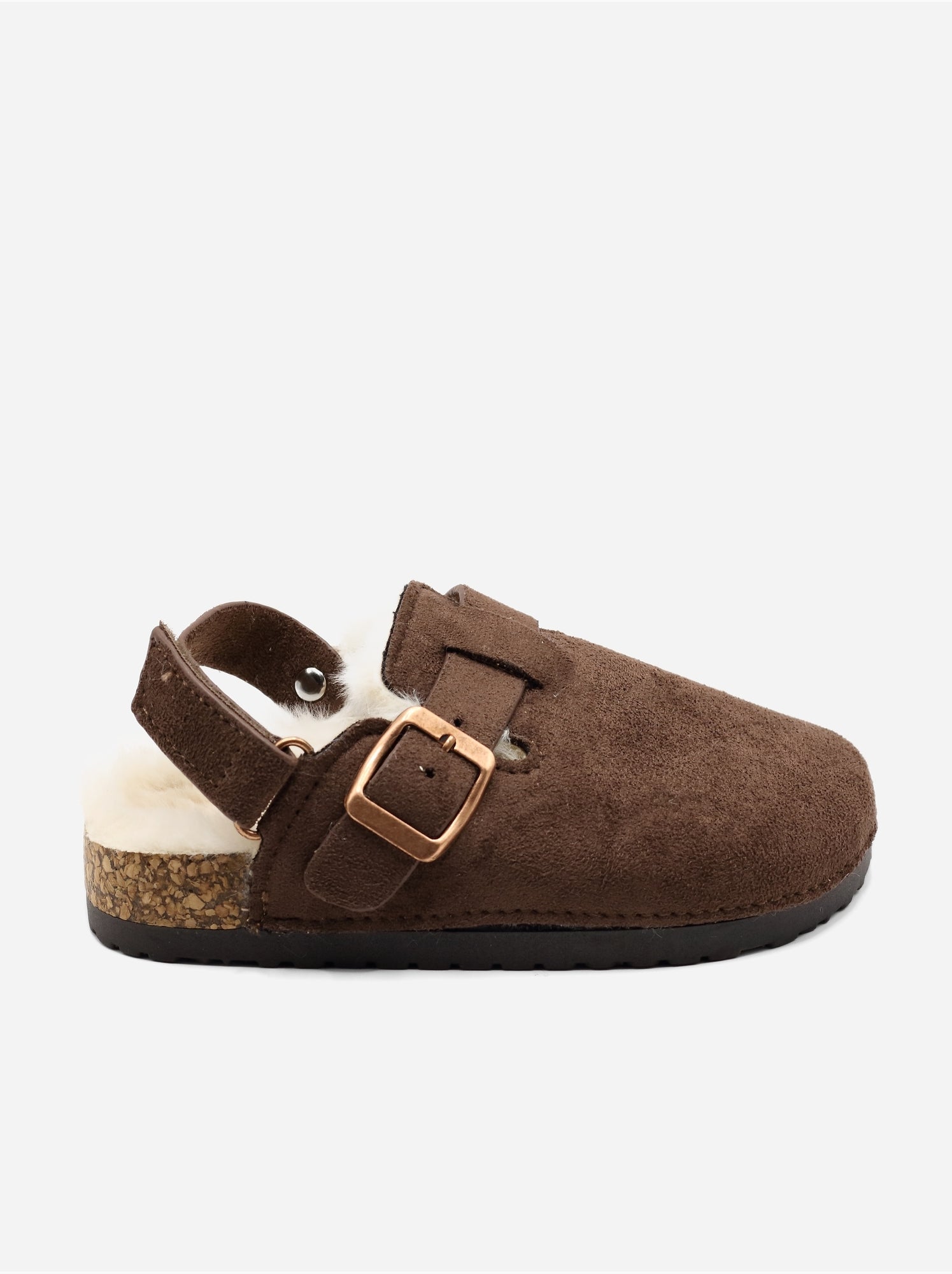 Mules fourrées - Marron
