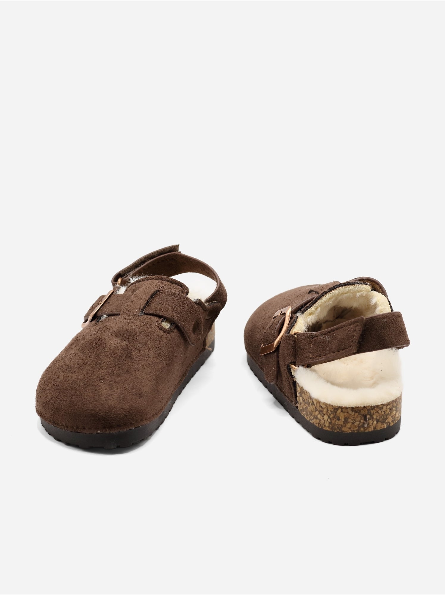 Mules fourrées - Marron