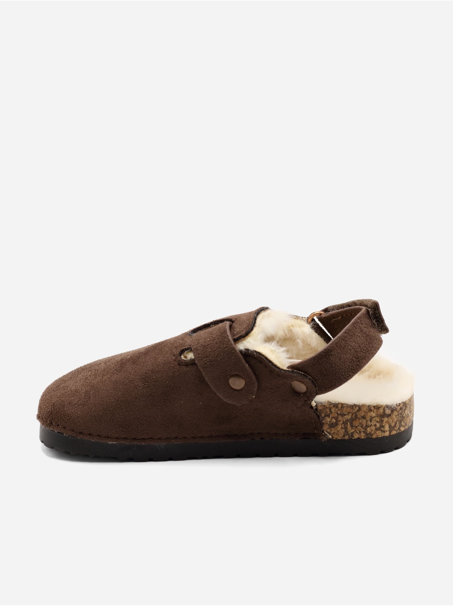 Mules fourrées - Marron