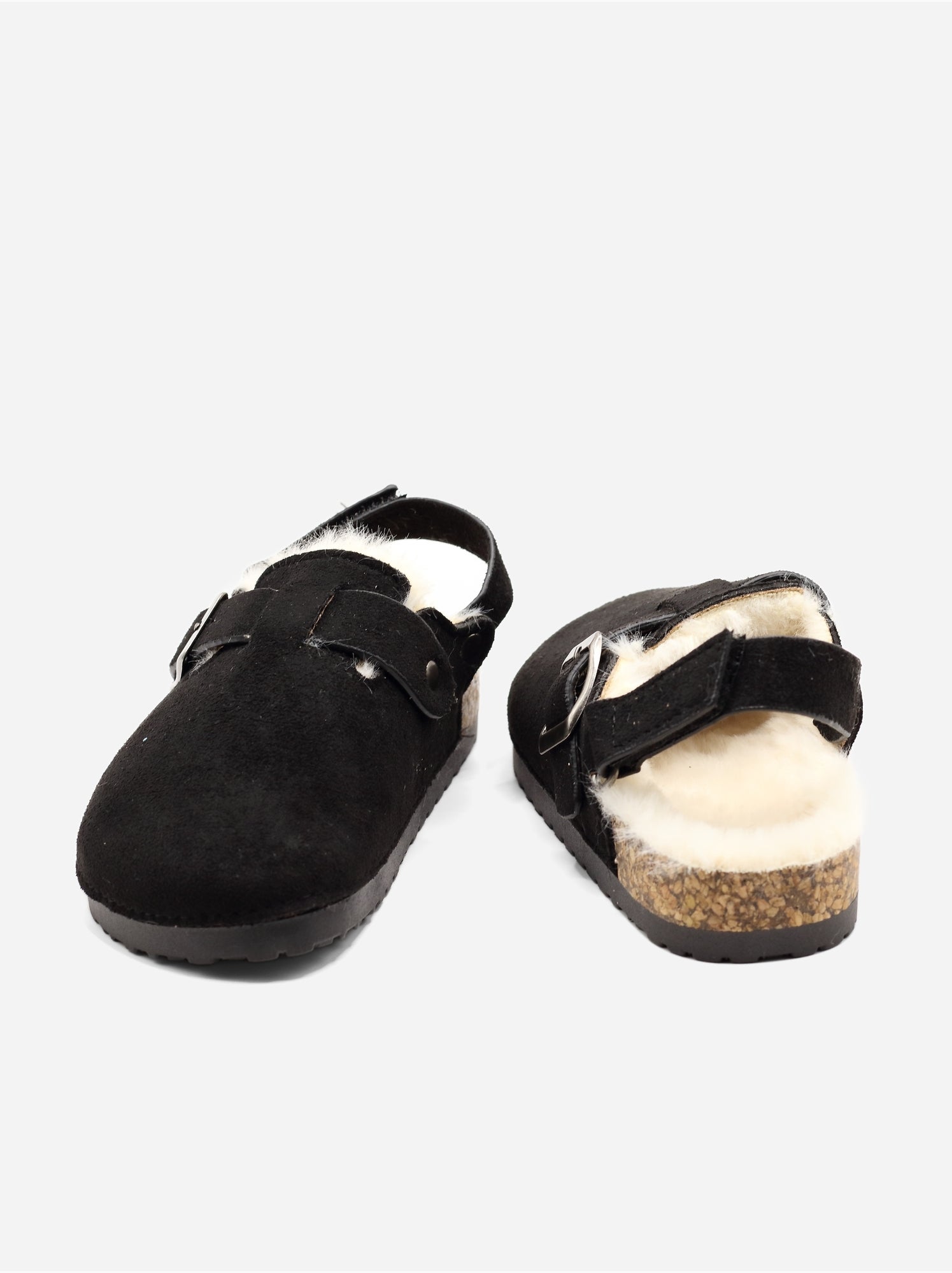 Mules fourrées - Noir