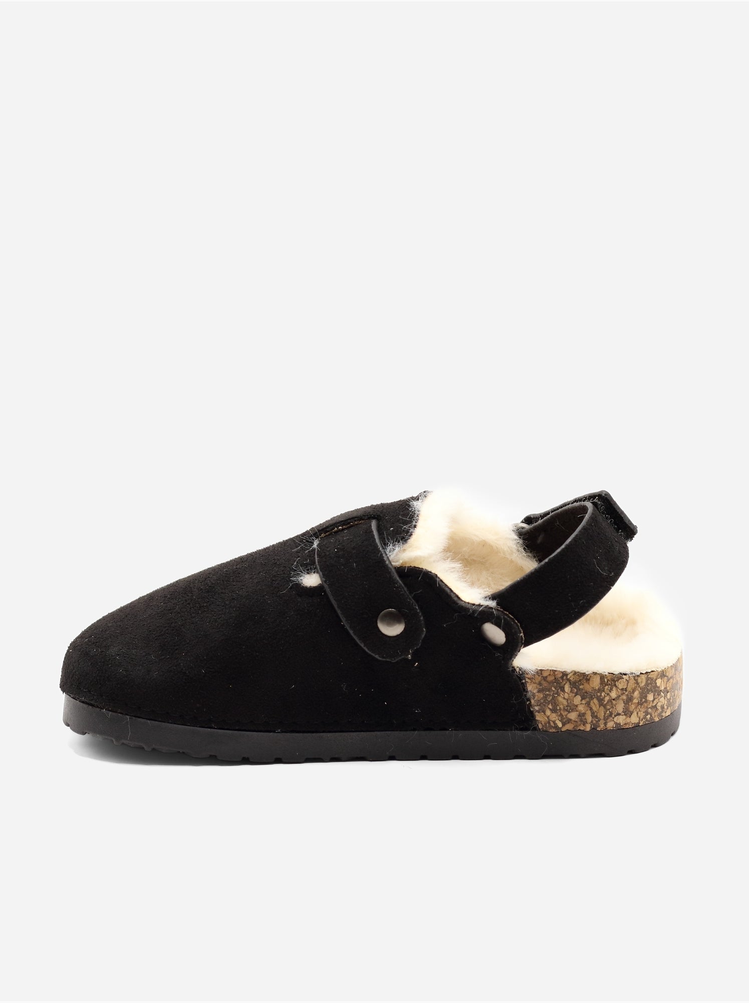 Mules fourrées - Noir