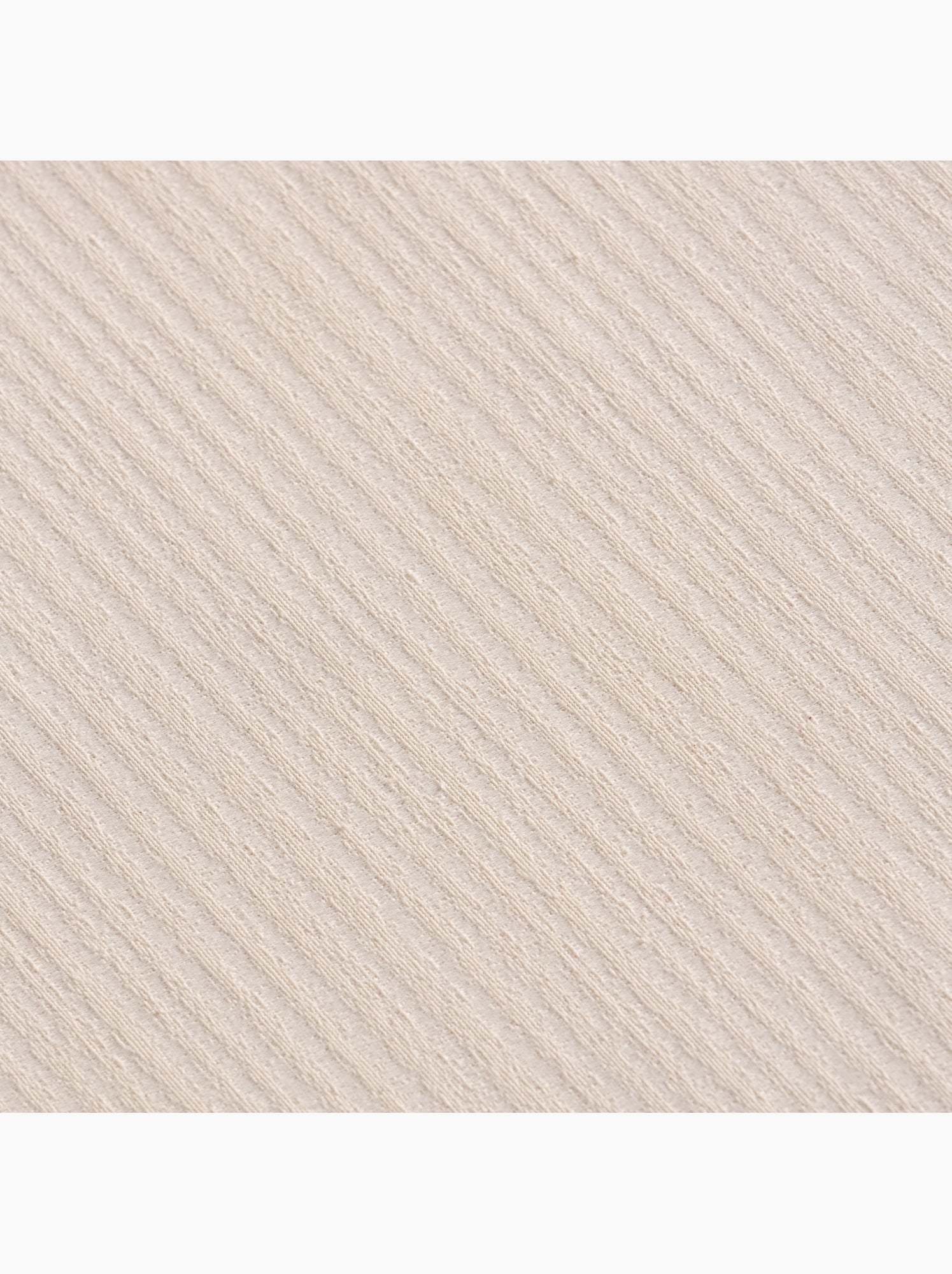 Nappe antitache avec tissu texturé à fines rayures - Gamusi. - Crème